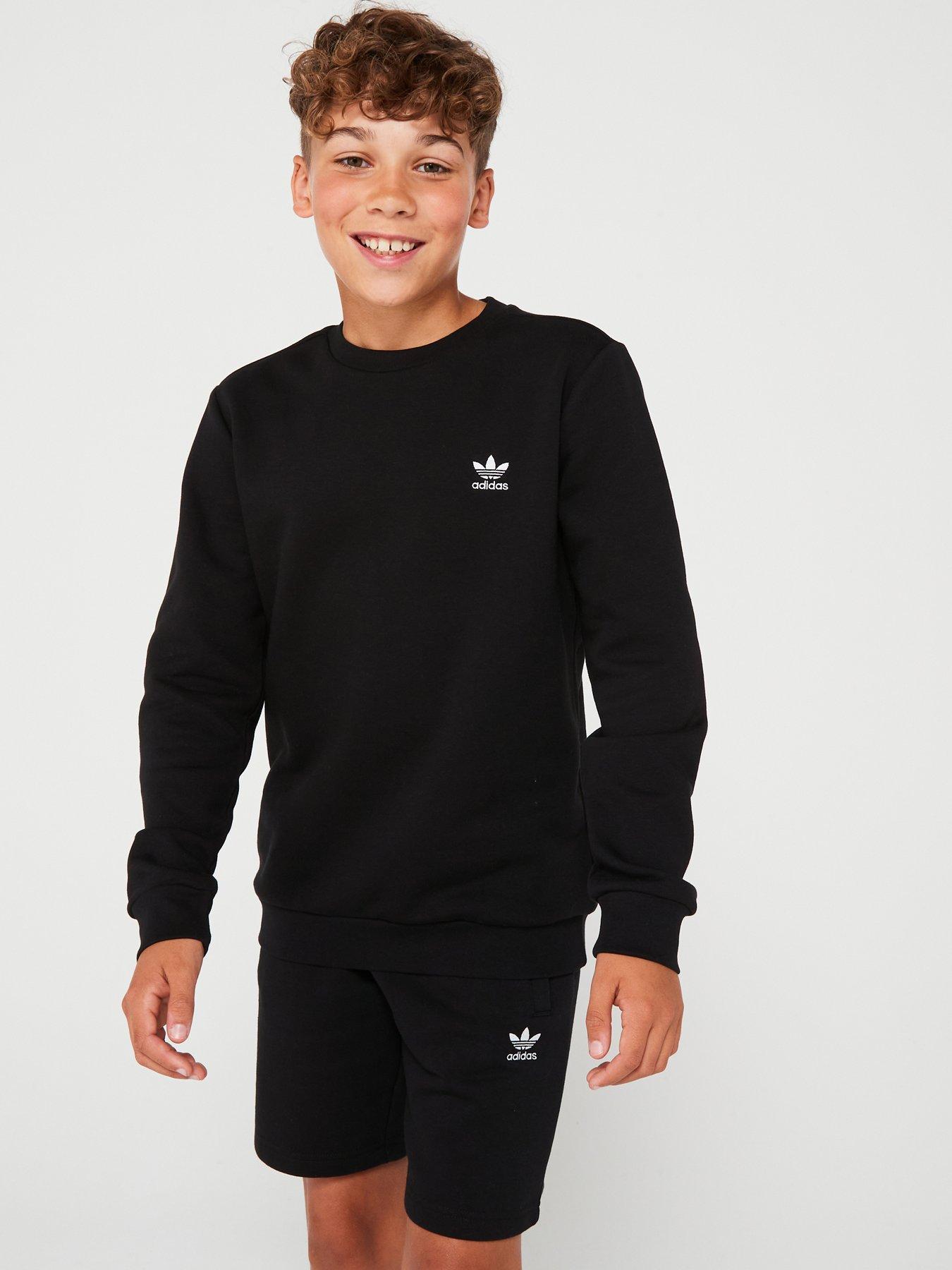 adidas-originals-older-unisex-crew-blackfront