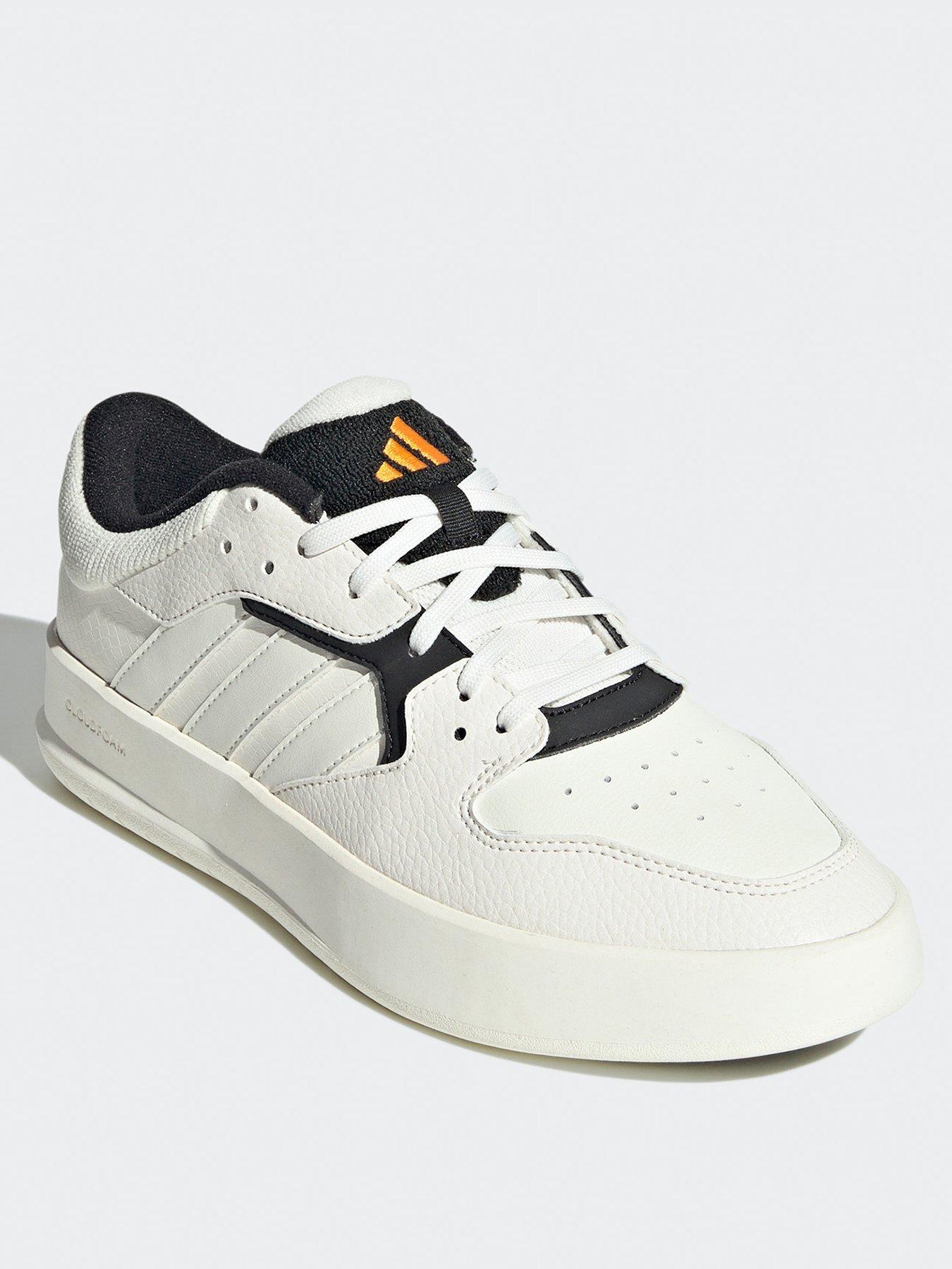 adidas-sportswear-mens-court-24-trainers-whiteorangestillFront