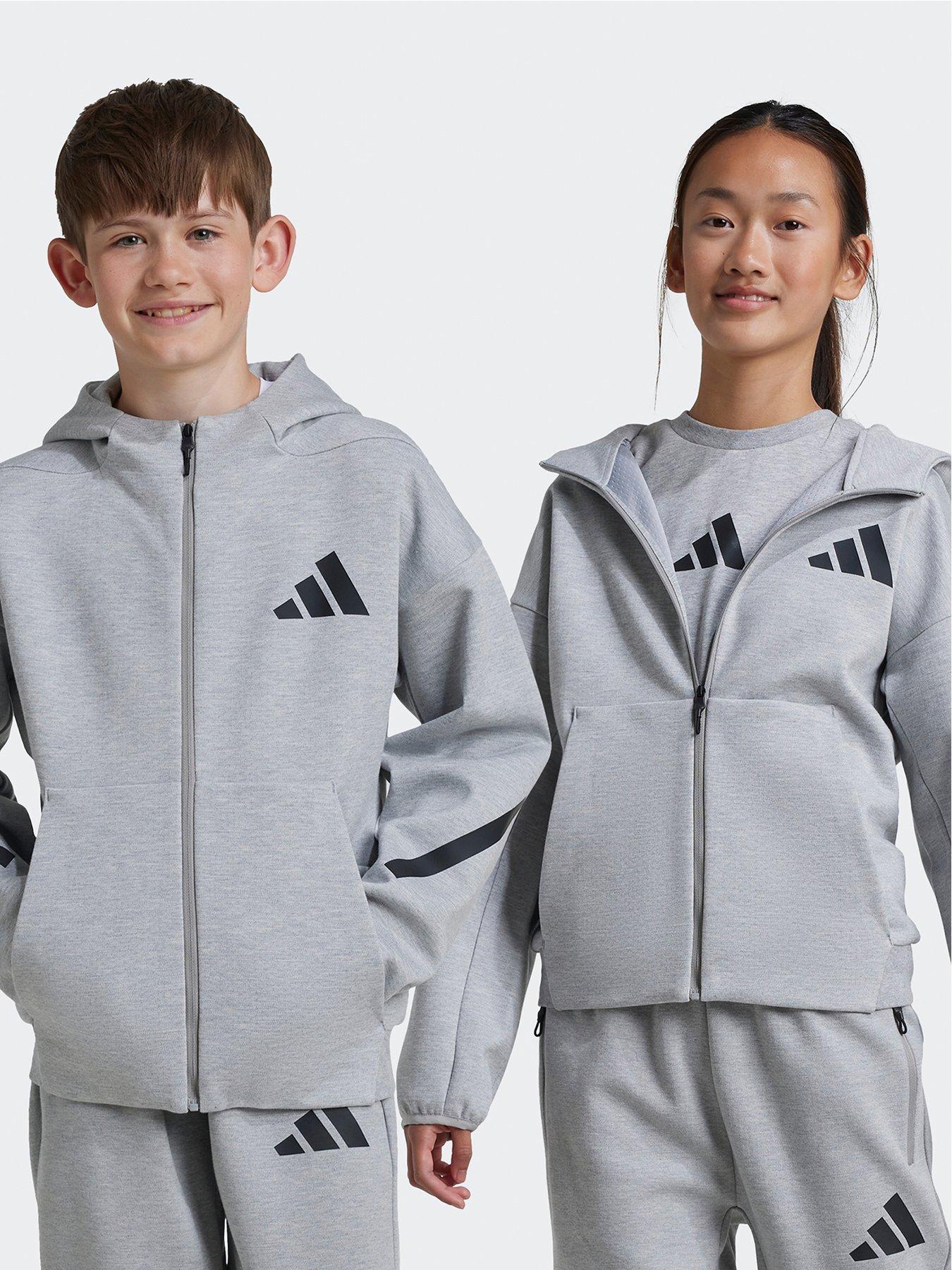 adidas-sportswear-junior-unisex-zne-zull-zip-top-grey