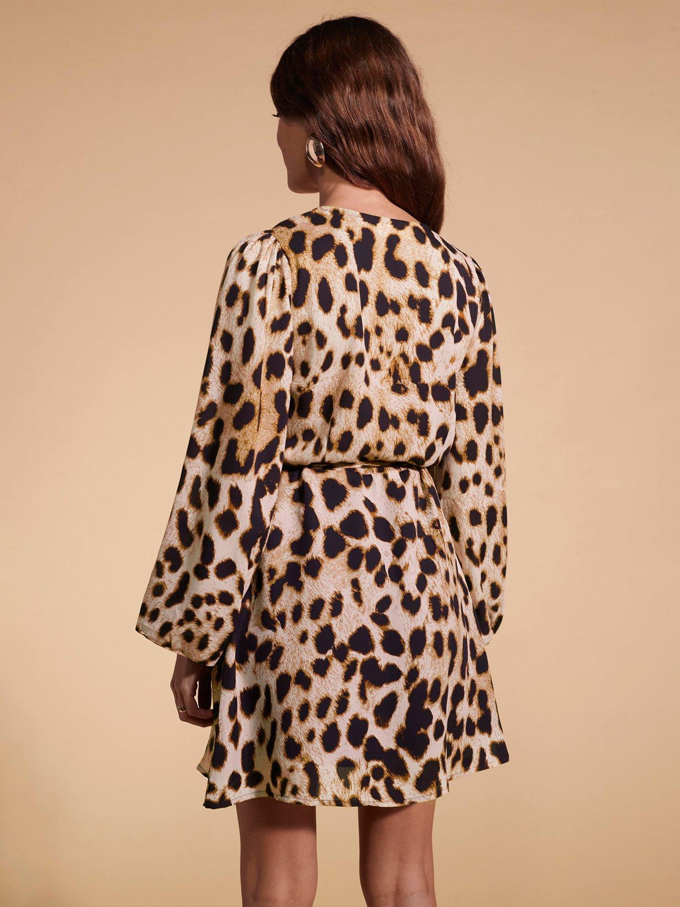 dancing-leopard-leopard-print-mini-dress-multistillFront