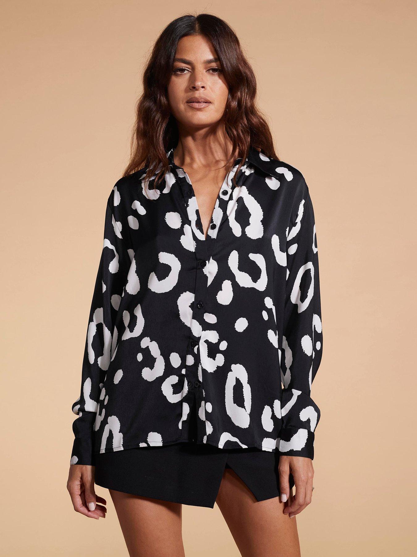 undefined Leopard Printed Shirt - Black