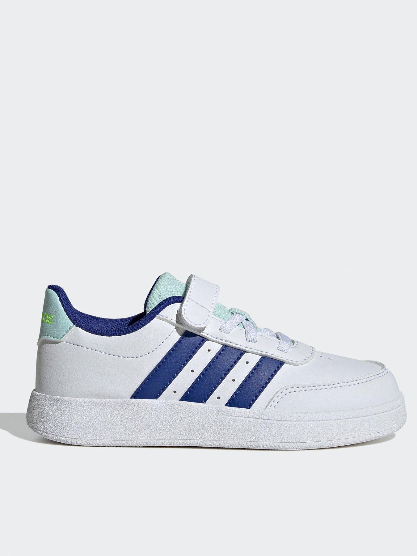 adidas-sportswear-kids-breaknet-20-elasticated-trainers-whitebluefront