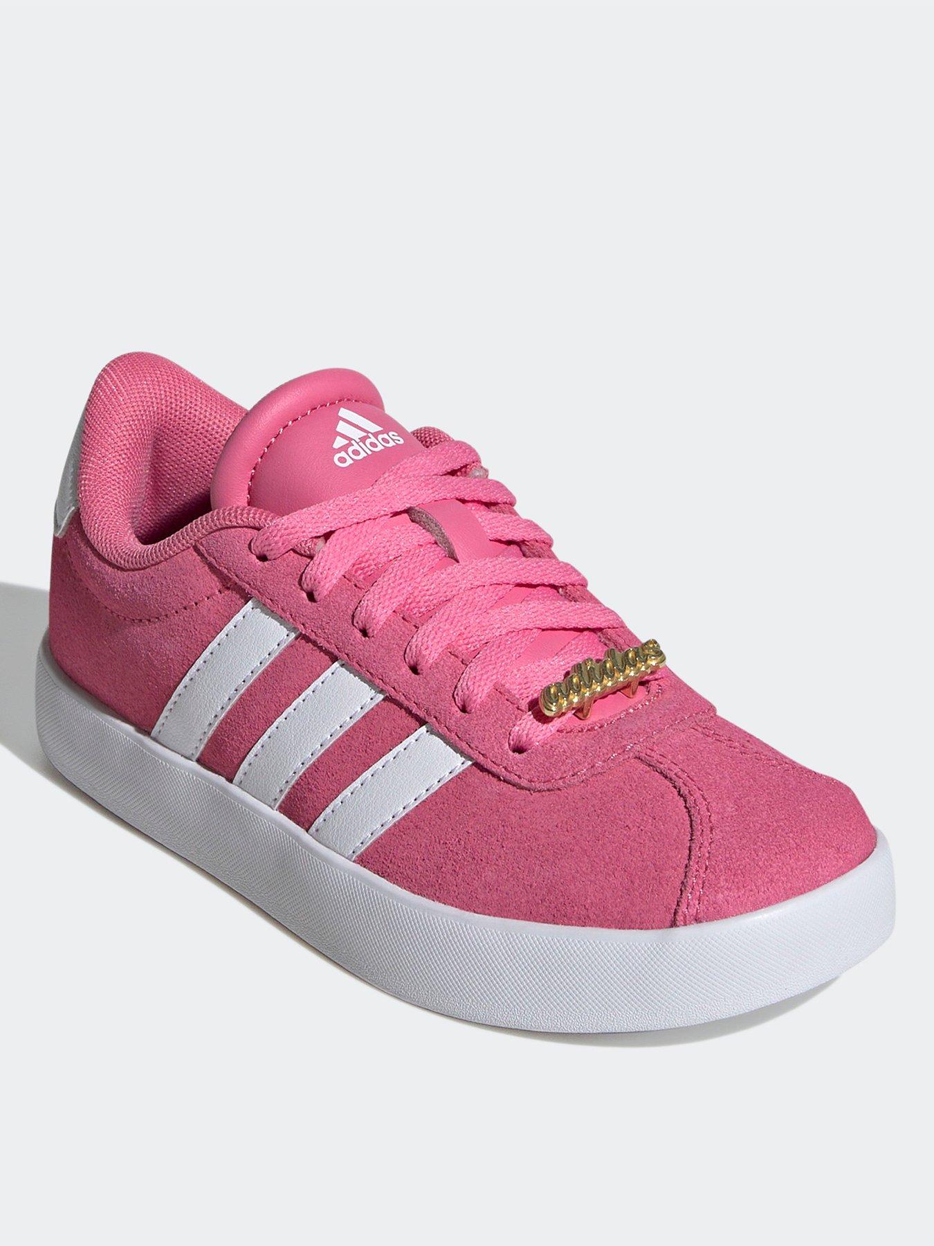 adidas-sportswear-kids-vl-court-30-trainers-pinkwhitestillFront