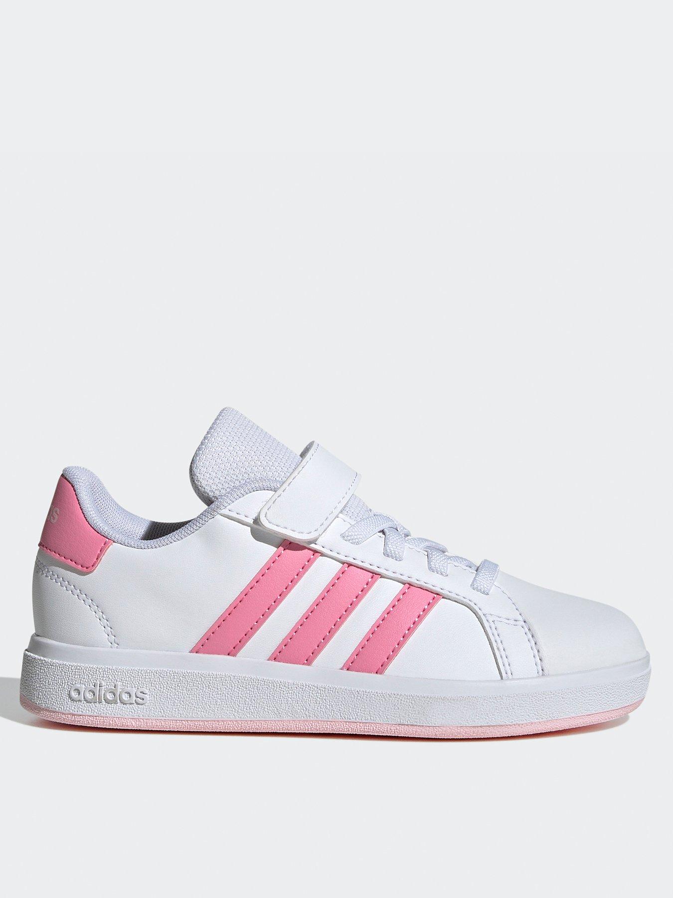 adidas-sportswear-kids-grand-court-20-elasticated-trainers-whitepink