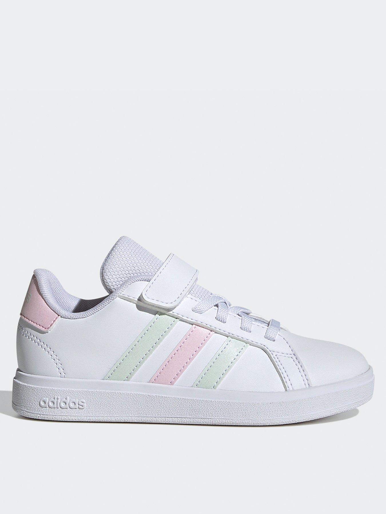 adidas-sportswear-kids-grand-court-20-elasticated-trainers-whitefront