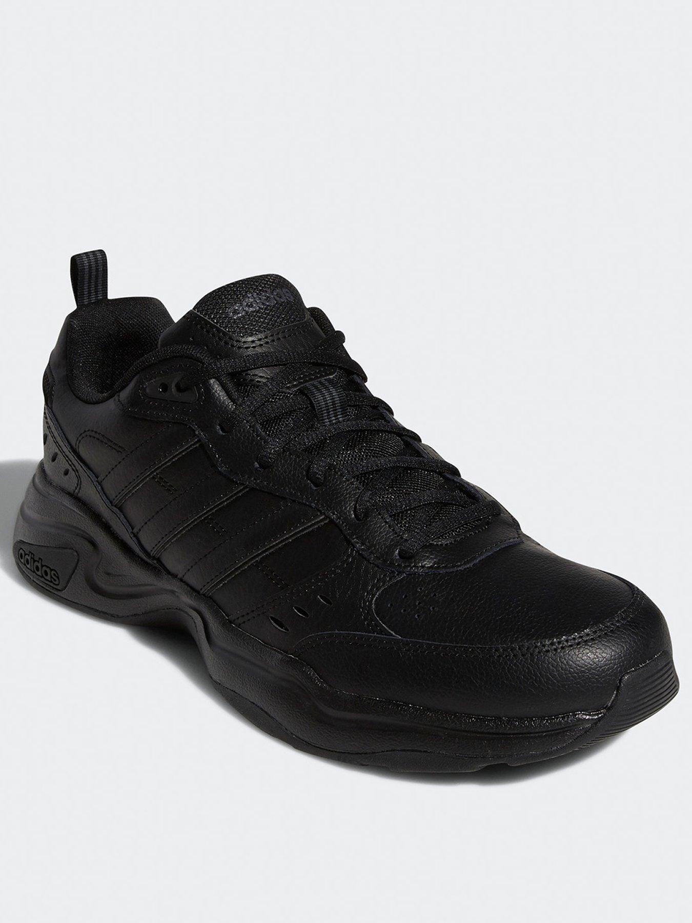 adidas-sportswear-mens-strutter-trainers-blackstillFront