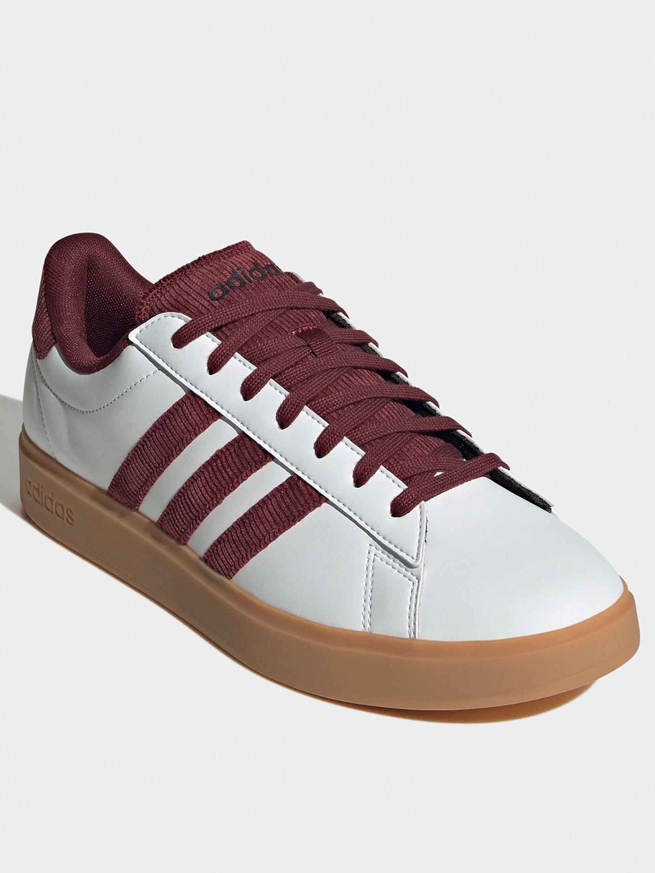 adidas-sportswear-mens-grand-court-20-trainers-whiteredstillFront