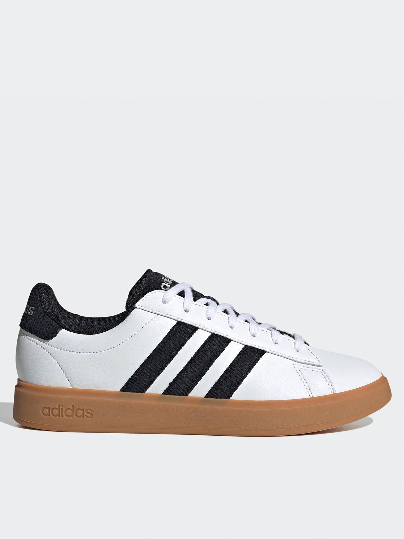 adidas-sportswear-mens-grand-court-20-trainers-whiteblackfront