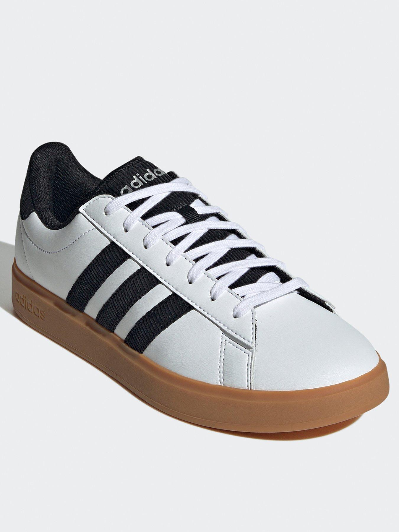 adidas-sportswear-mens-grand-court-20-trainers-whiteblackstillFront