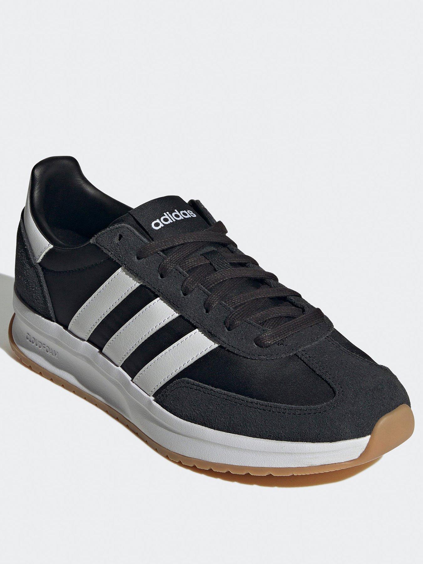 adidas-sportswear-mens-run-72-trainers-blackwhitestillFront