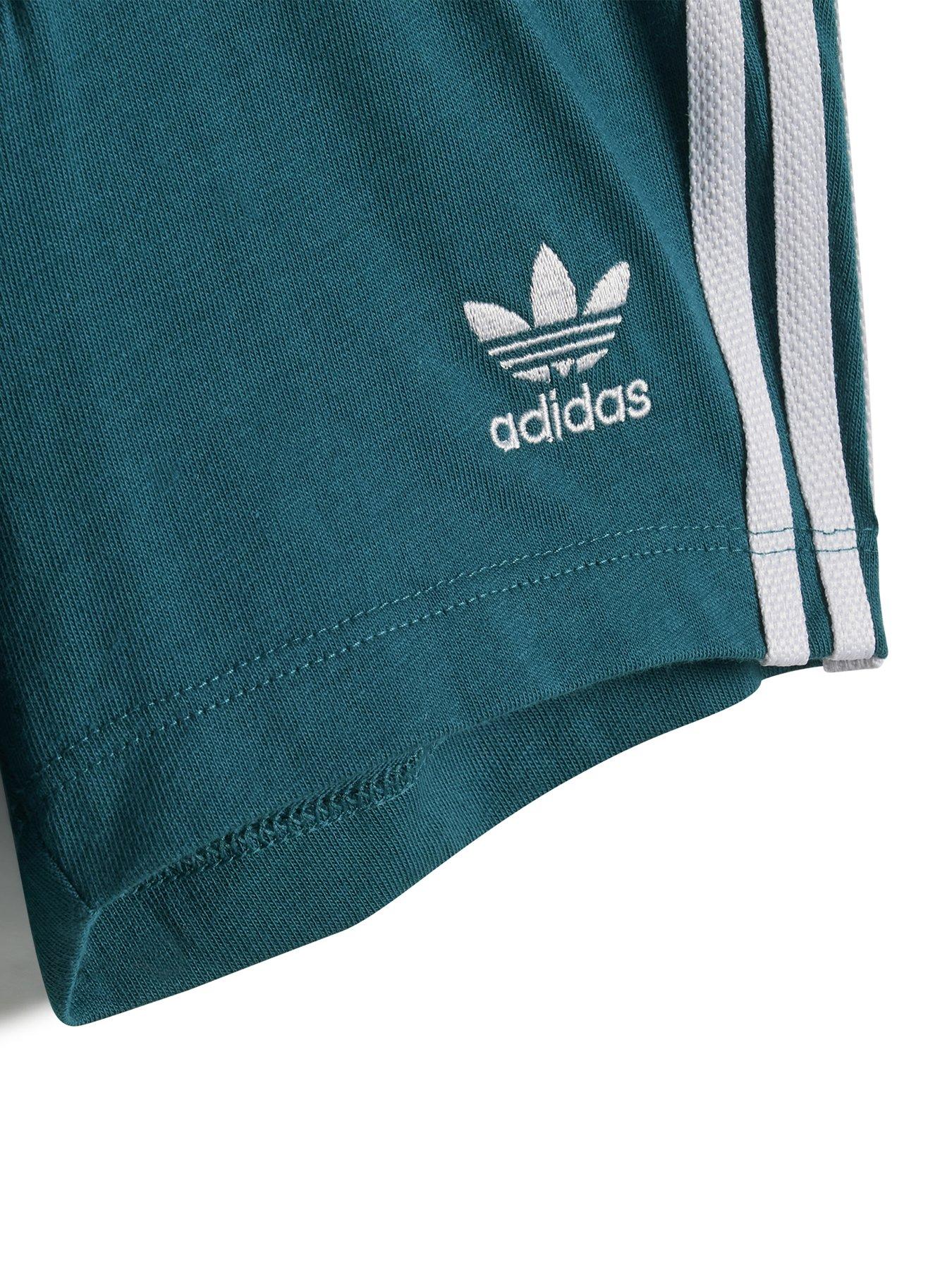 adidas-originals-infant-unisex-short-tee-set-greenwhitedetail