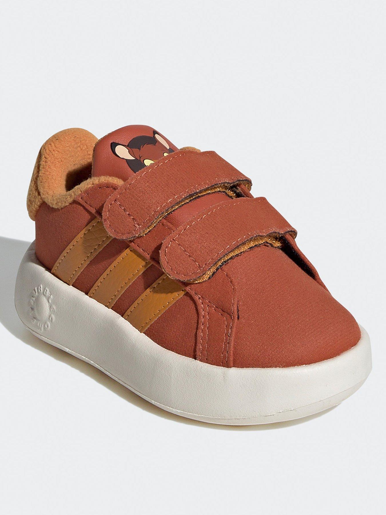 adidas-sportswear-infant-grand-court-bambi-velcro-trainers-redstillFront