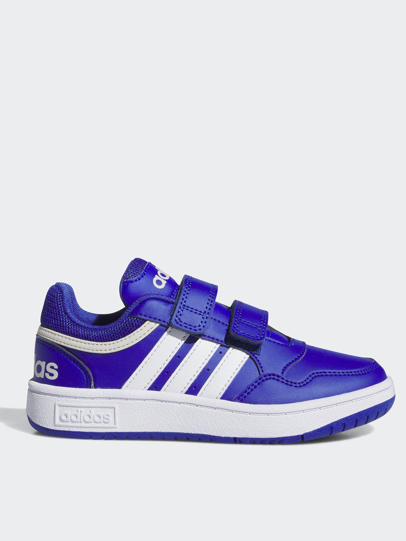 adidas-sportswear-kids-hoops-30-velcro-trainers-bluewhite