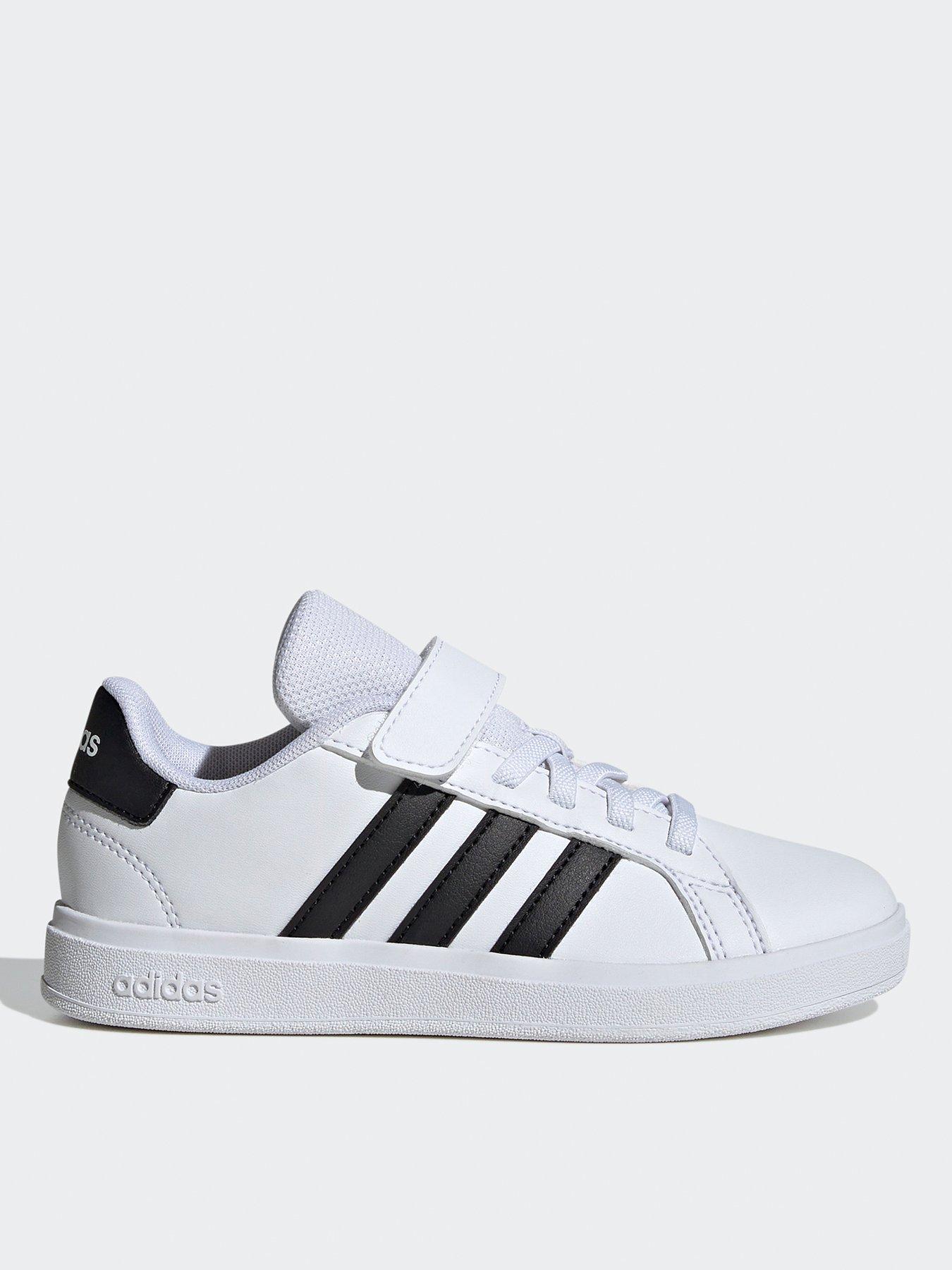 adidas Sportswear Kid's Grand Court 20 Elasticated Trainers - White/Black