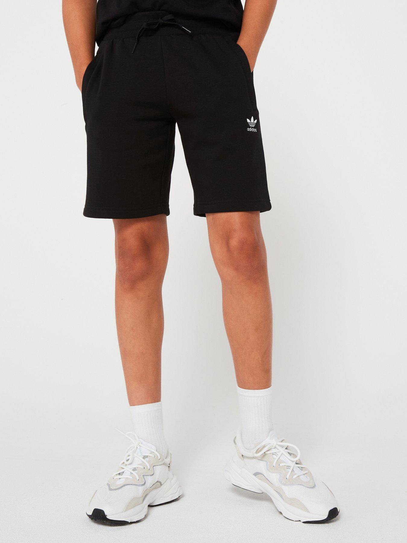 adidas-originals-older-unisex-shorts-blackfront