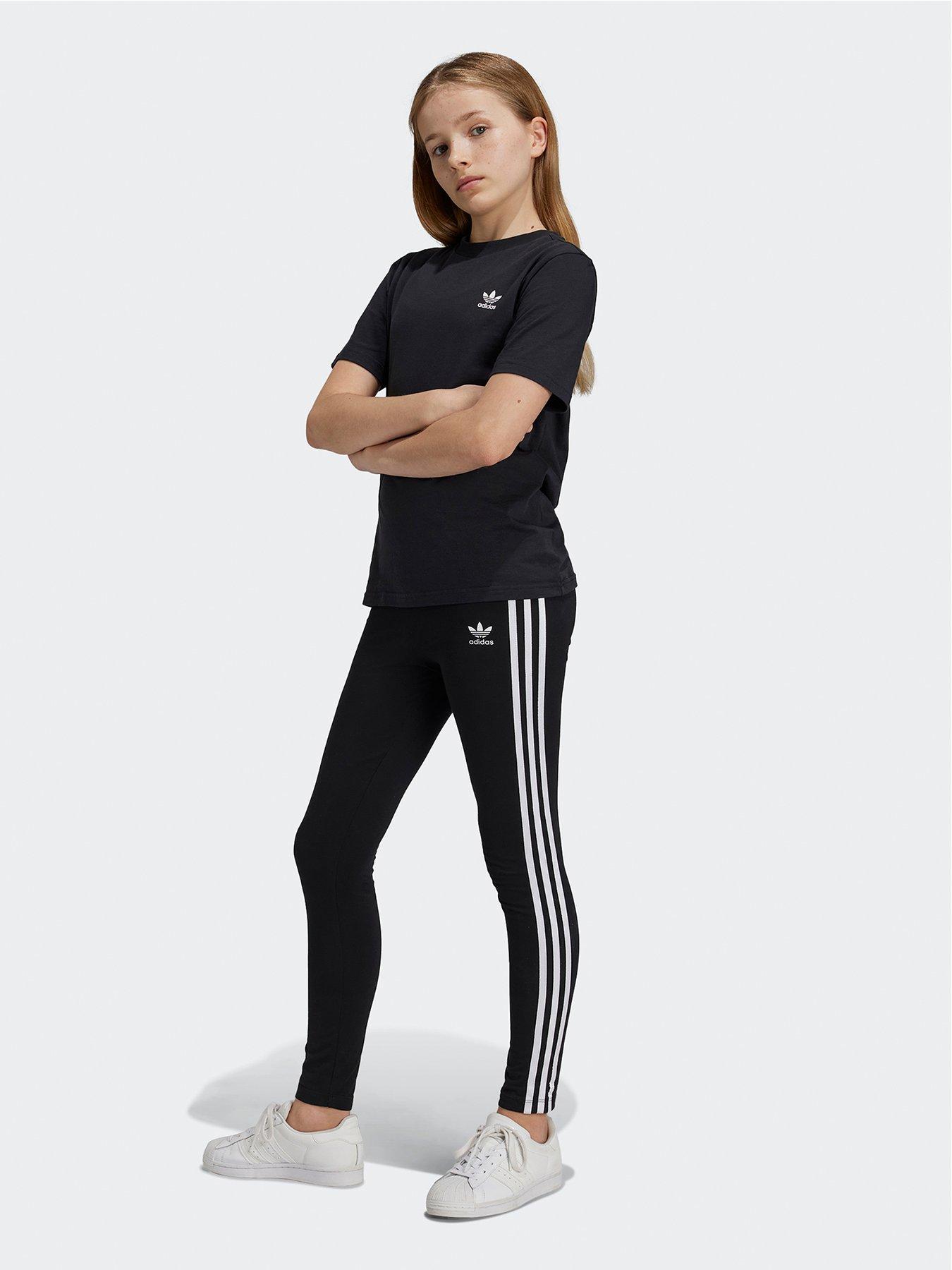 adidas-originals-older-girls-leggings-blackfront