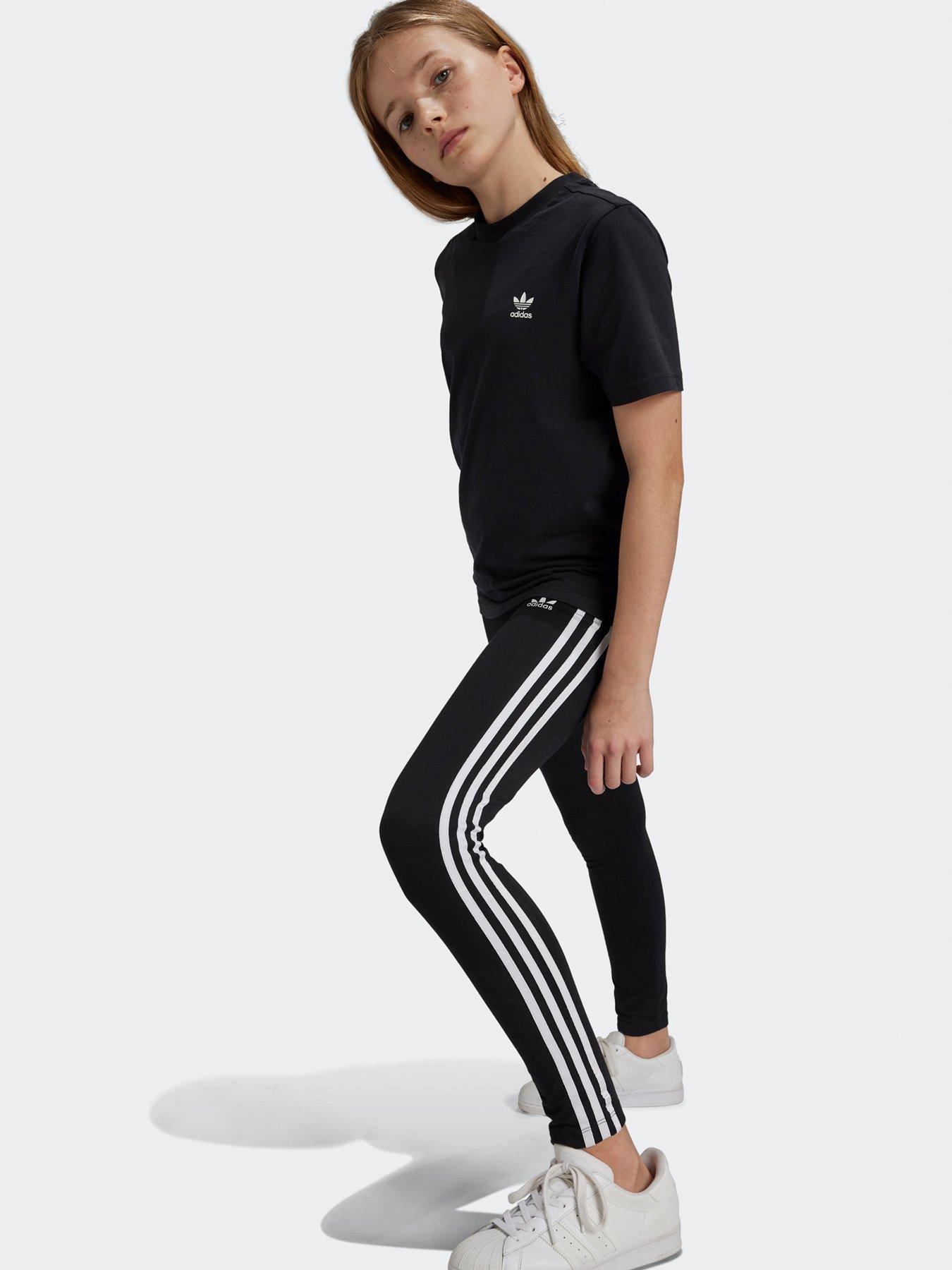 adidas-originals-older-girls-leggings-blackstillFront