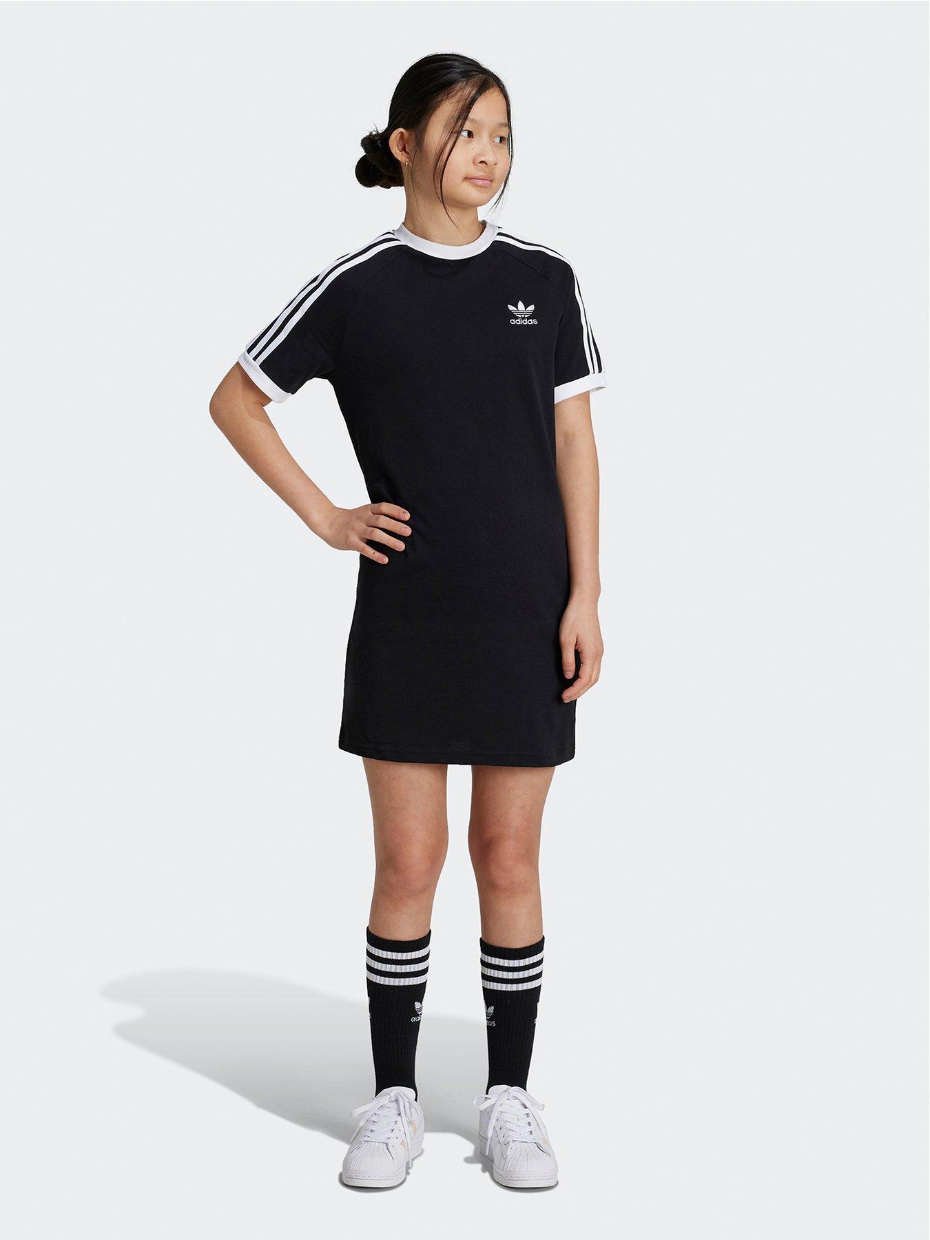 adidas-originals-older-girls-tee-dress-black