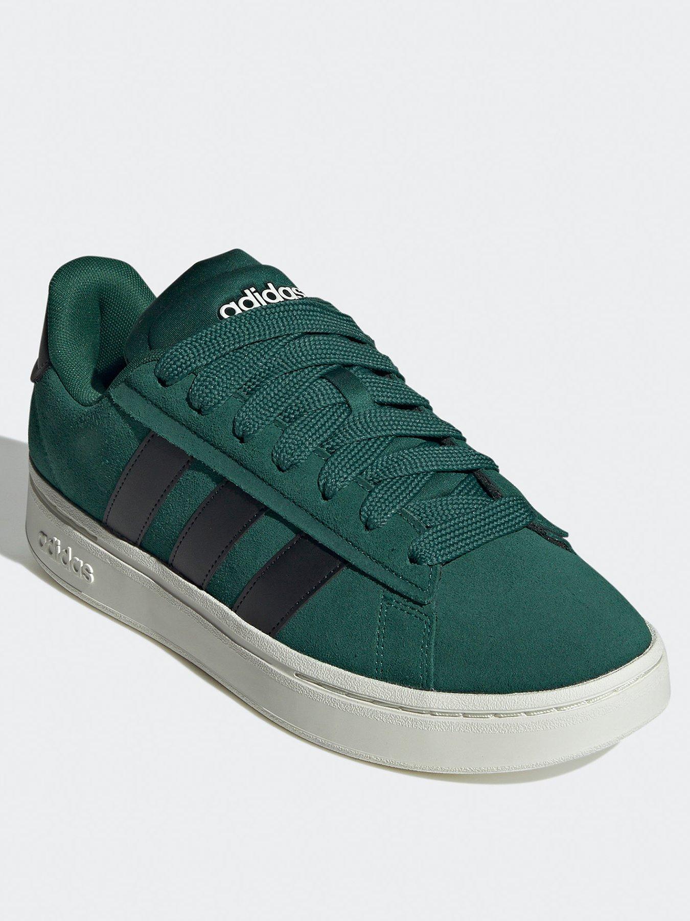 adidas-sportswear-mens-grand-court-alpha-00s-trainers-dark-greenstillFront