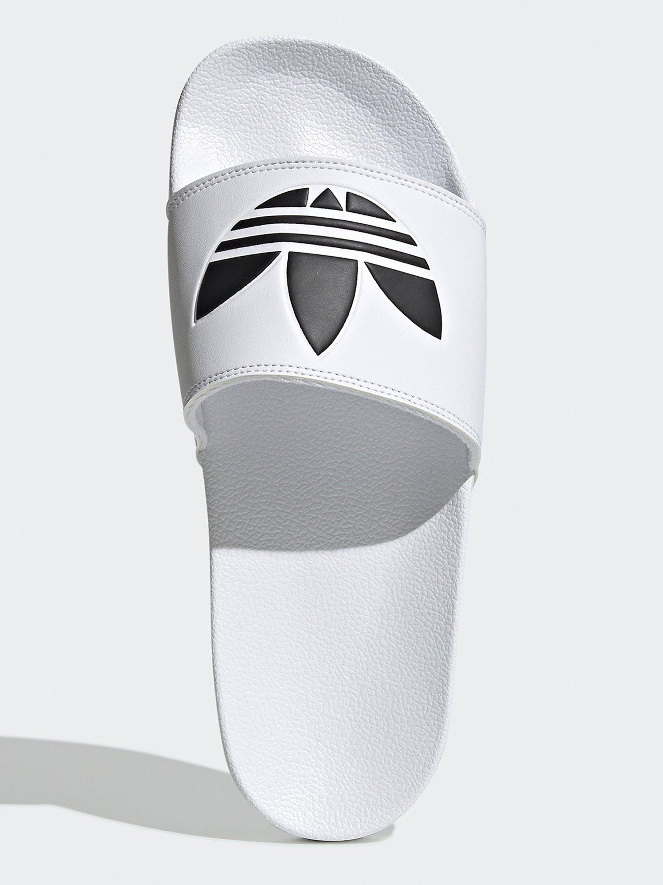 adidas-originals-unisex-adilette-lite-slider-whiteblackoutfit