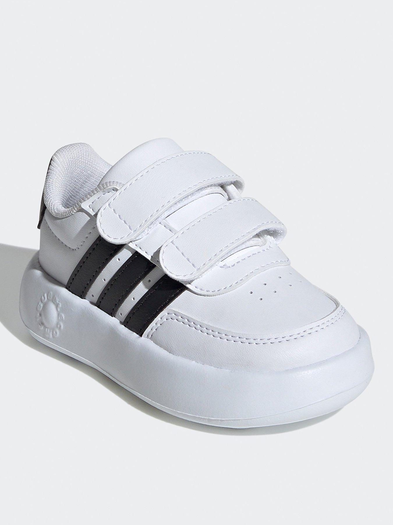 adidas-sportswear-infant-breaknet-20-velcro-trainers-whiteblackstillFront