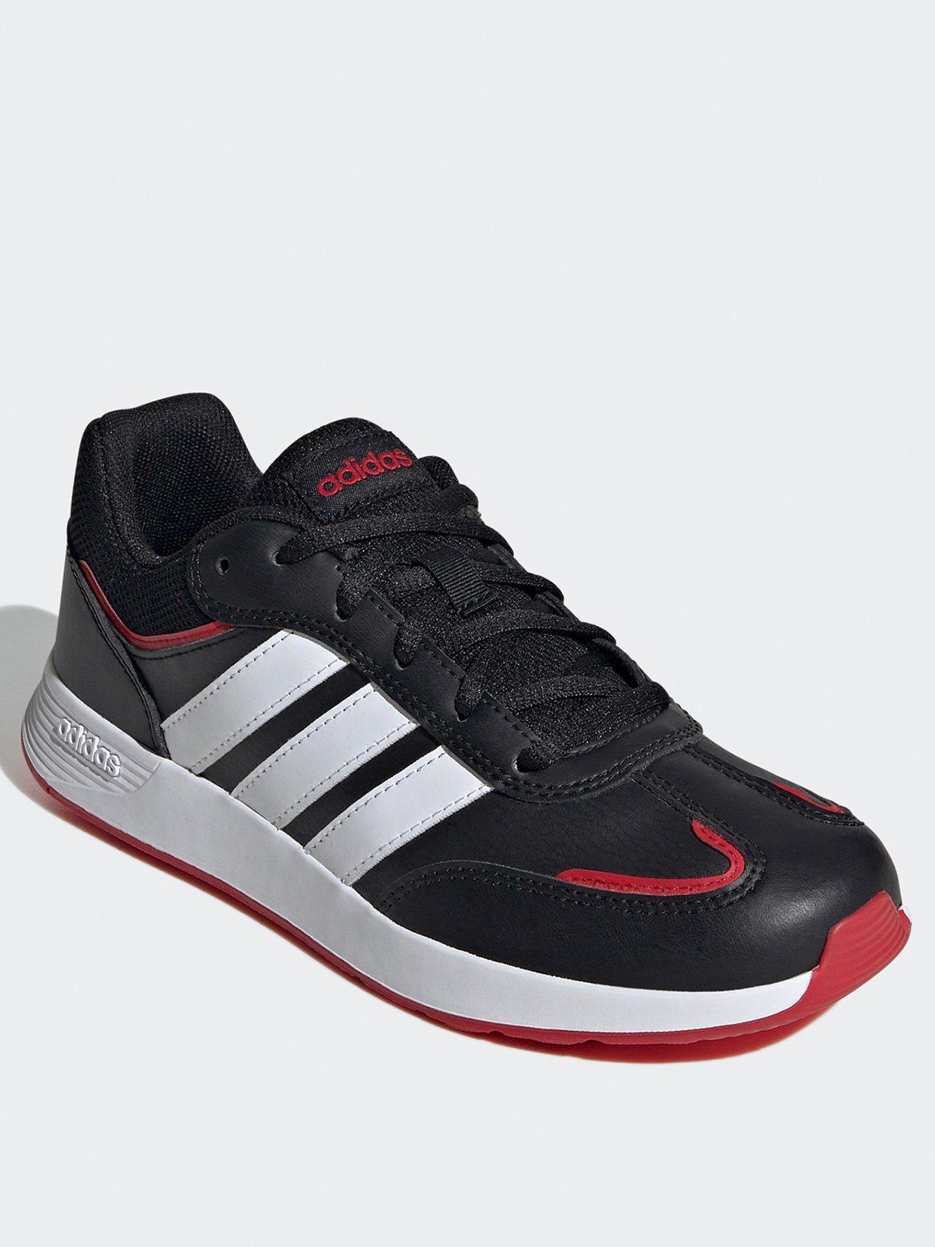 adidas-sportswear-junior-tensaur-switch-trainers-blackwhitestillFront