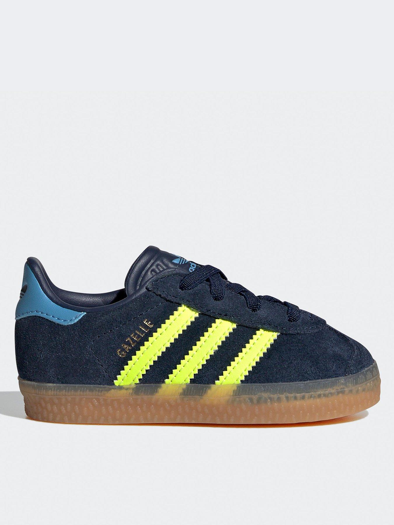 adidas-originals-unisex-infant-gazelle-elastic-trainers-navy