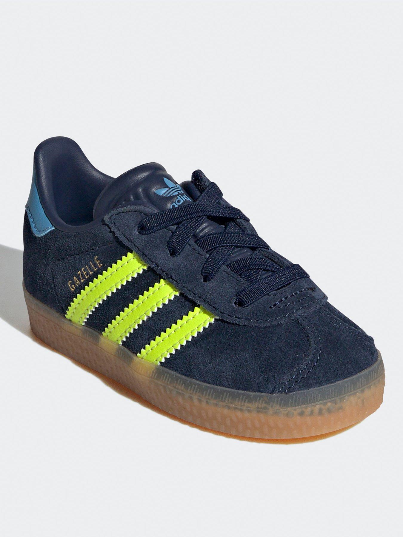 Unisex Infant Gazelle Elastic Trainers Navy