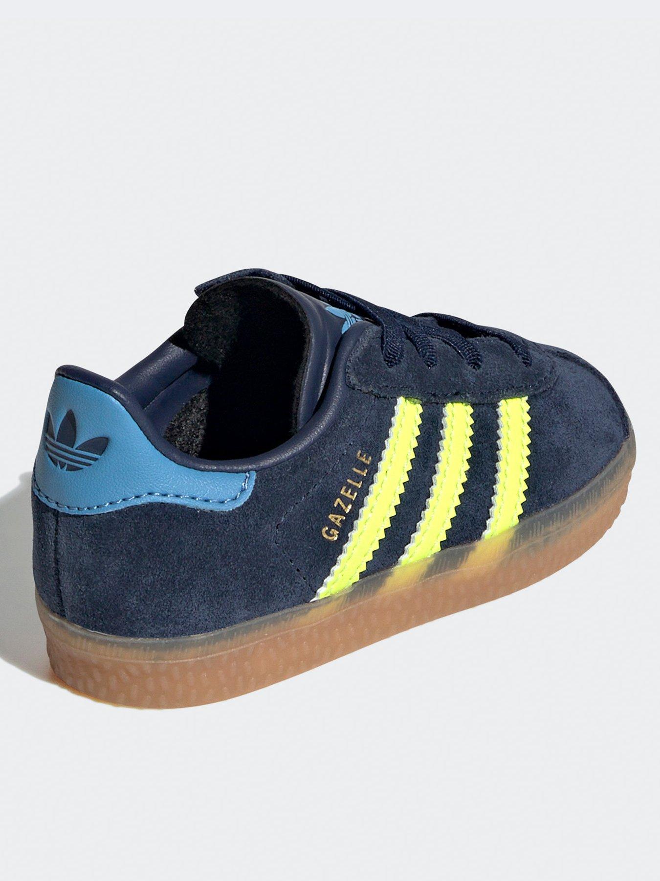 adidas-originals-unisex-infant-gazelle-elastic-trainers-navyback