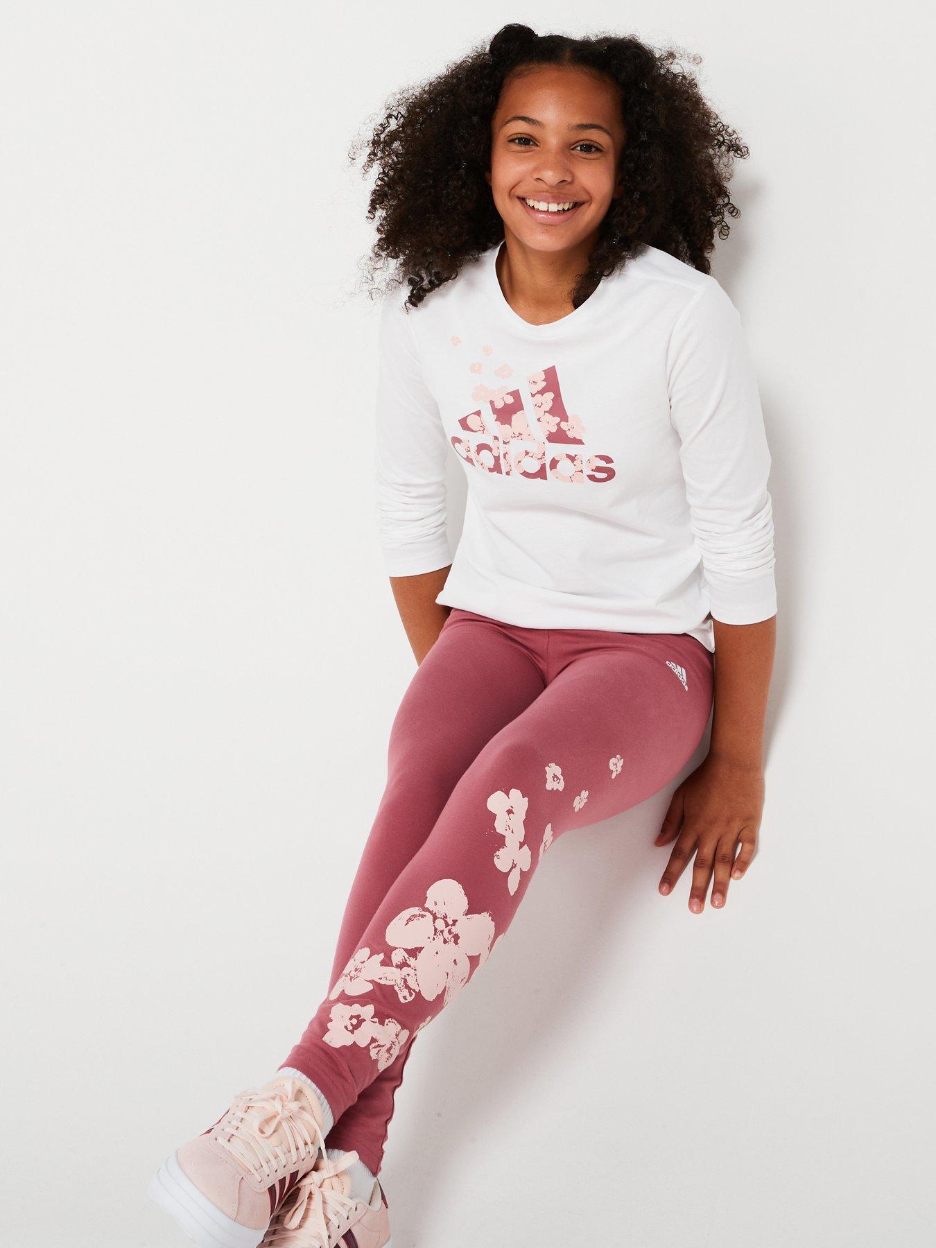 adidas-sportswear-junior-girls-flower-long-sleeve-top-and-legging-set-whitepurpledetail