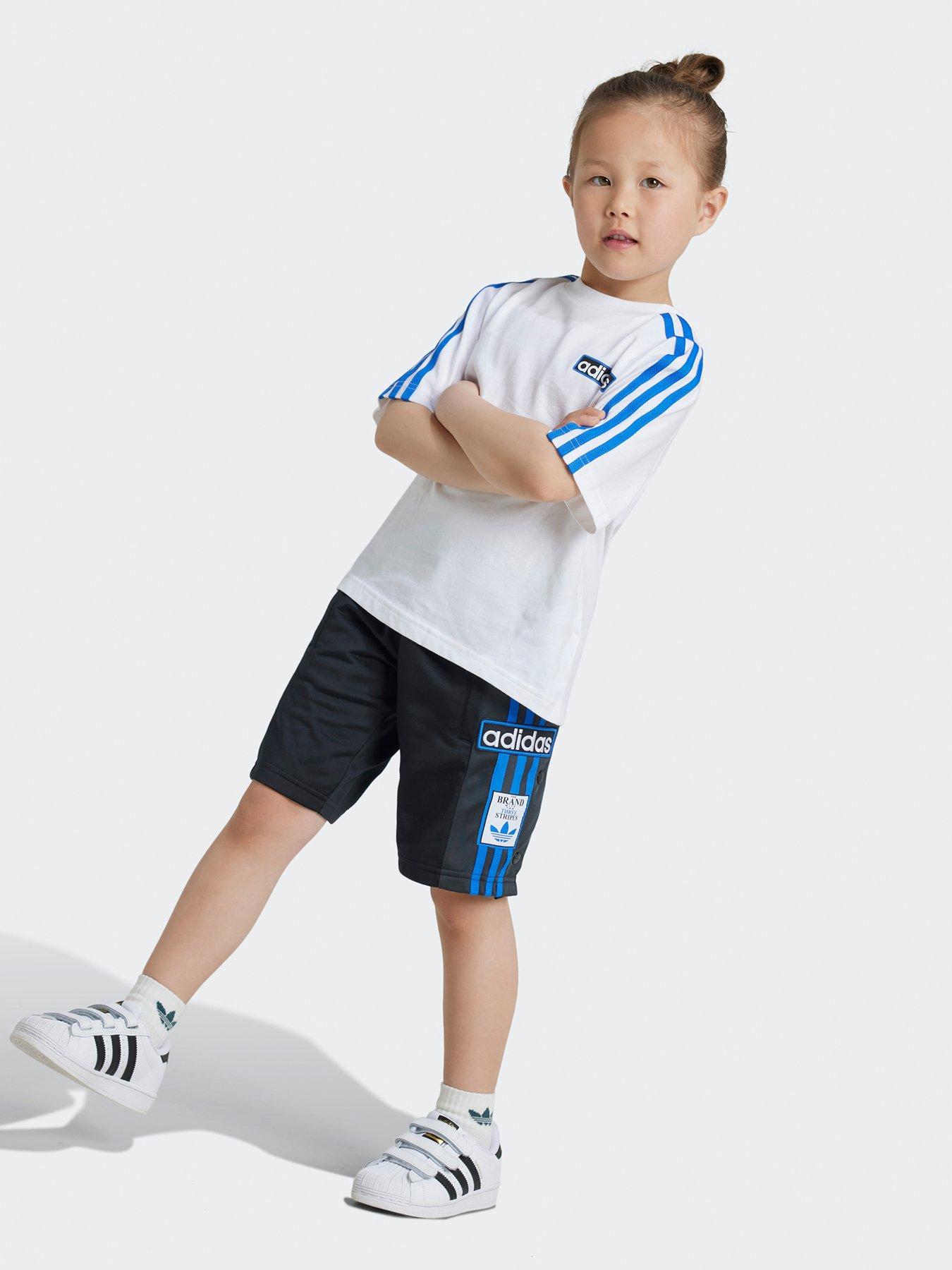 adidas-originals-unisex-kids-short-tee-set-whiteblackstillFront