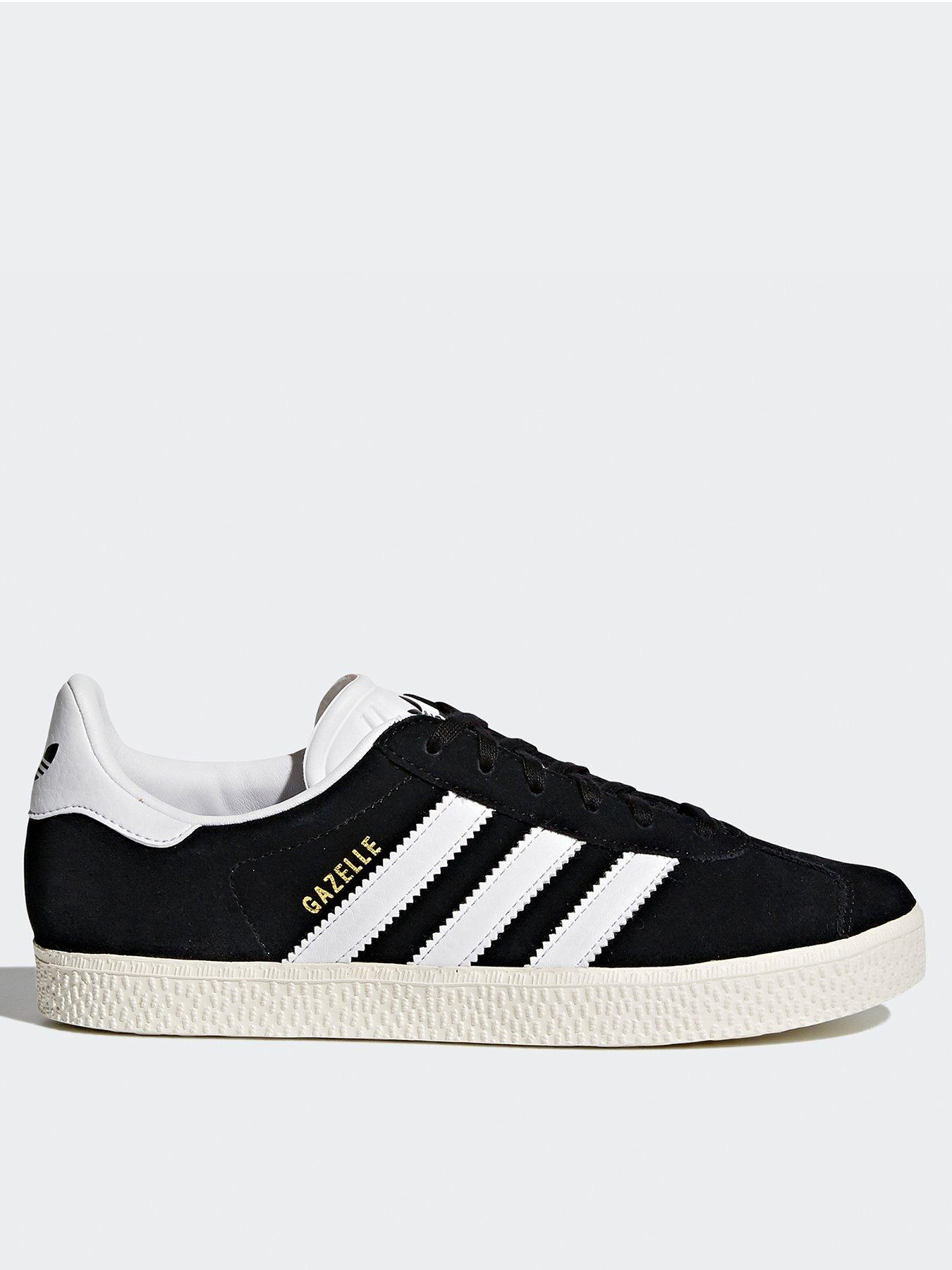 adidas-originals-older-unisex-gazelle-trainers-blackwhite