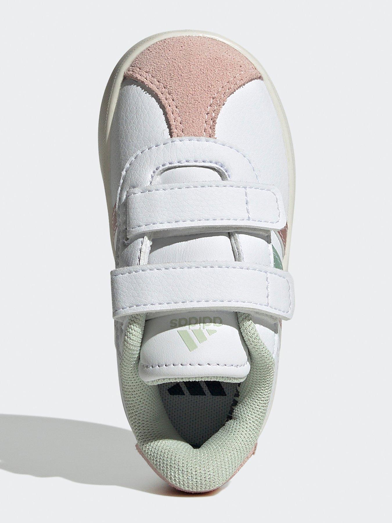 adidas-sportswear-infant-vl-court-30-velcro-trainers-whitegreenoutfit