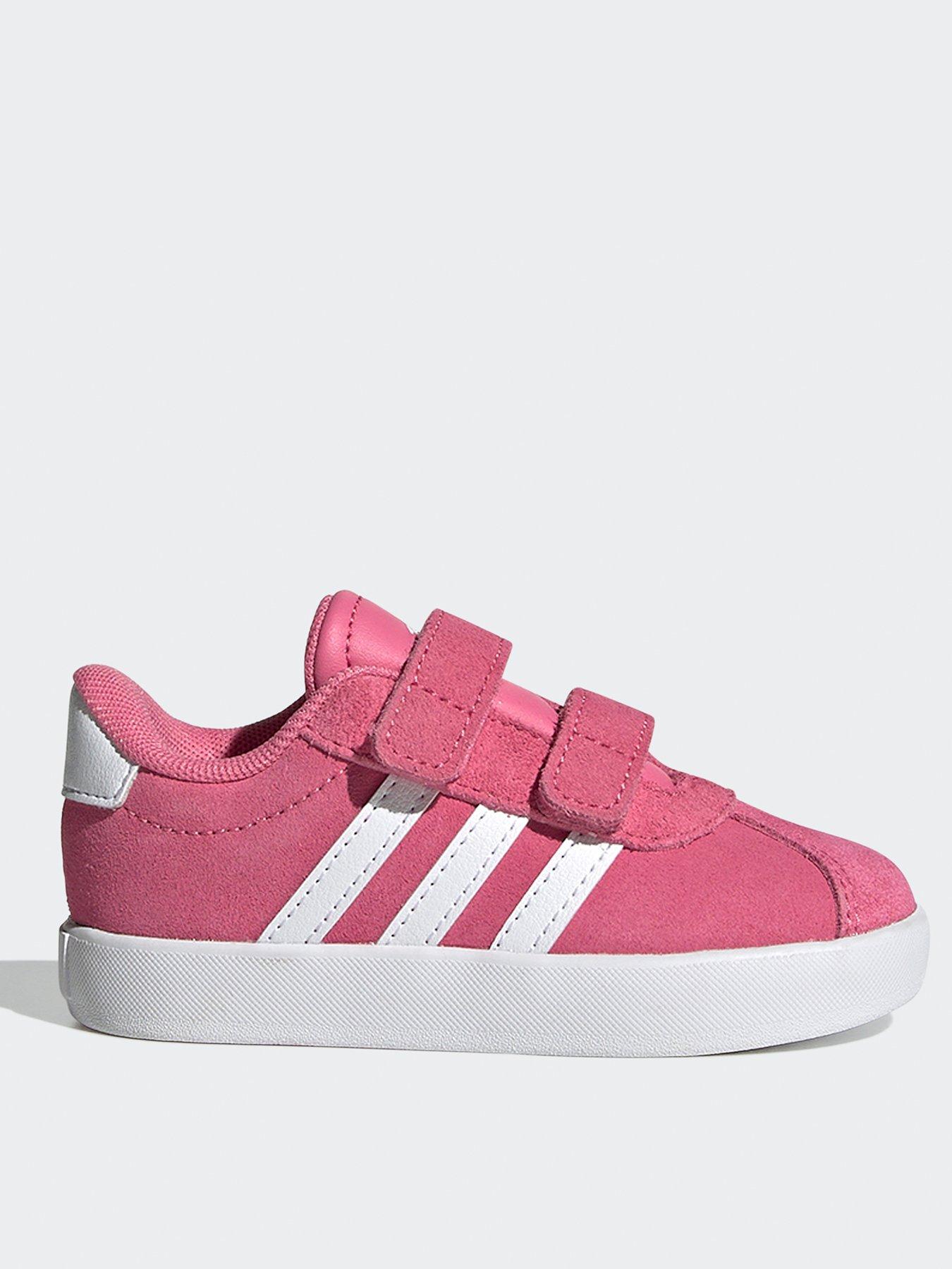 adidas-sportswear-infant-vl-court-30-velcro-trainers-pinkwhite