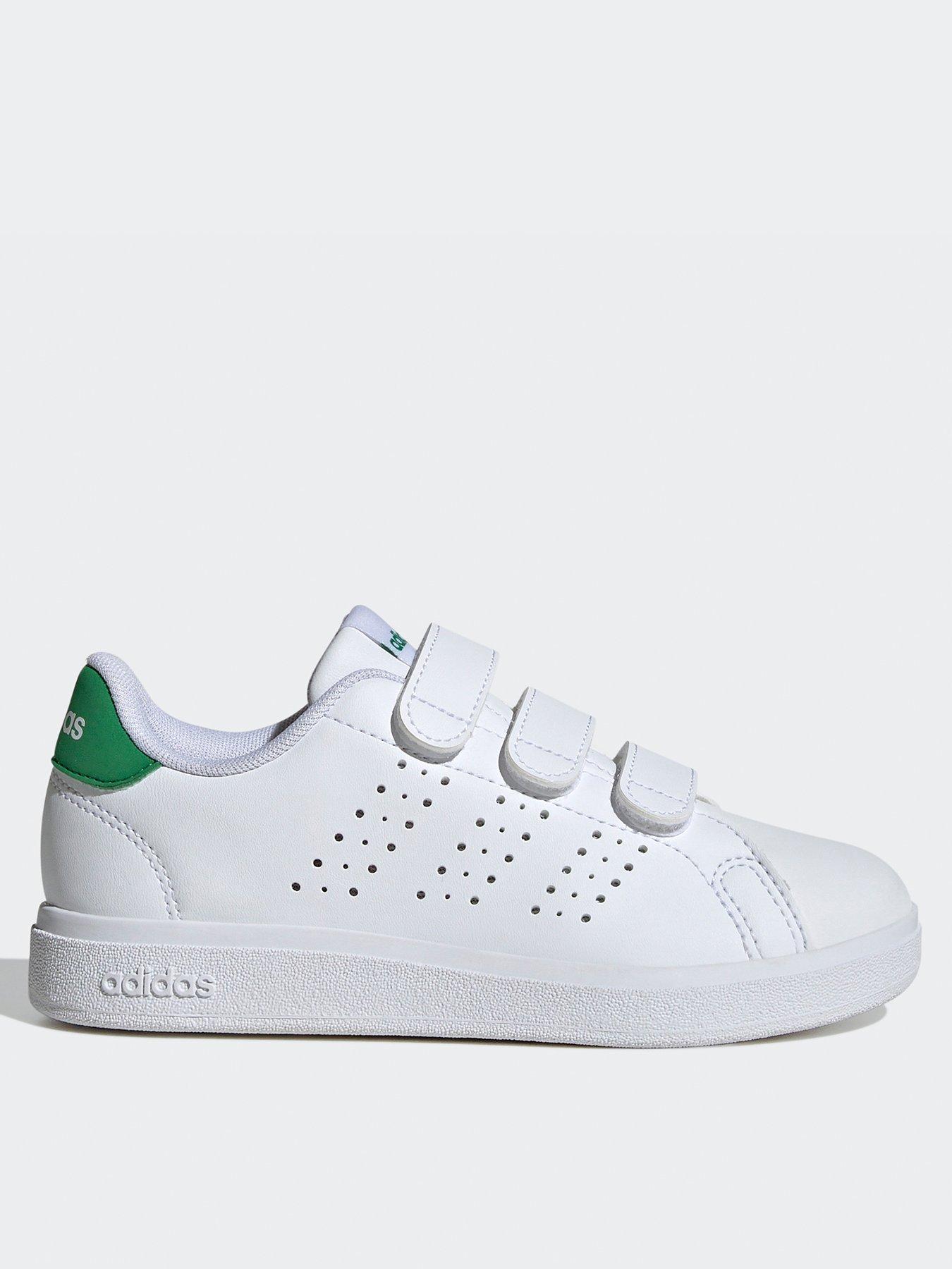 adidas-sportswear-kids-advantage-base-20-velcro-trainers-whitefront