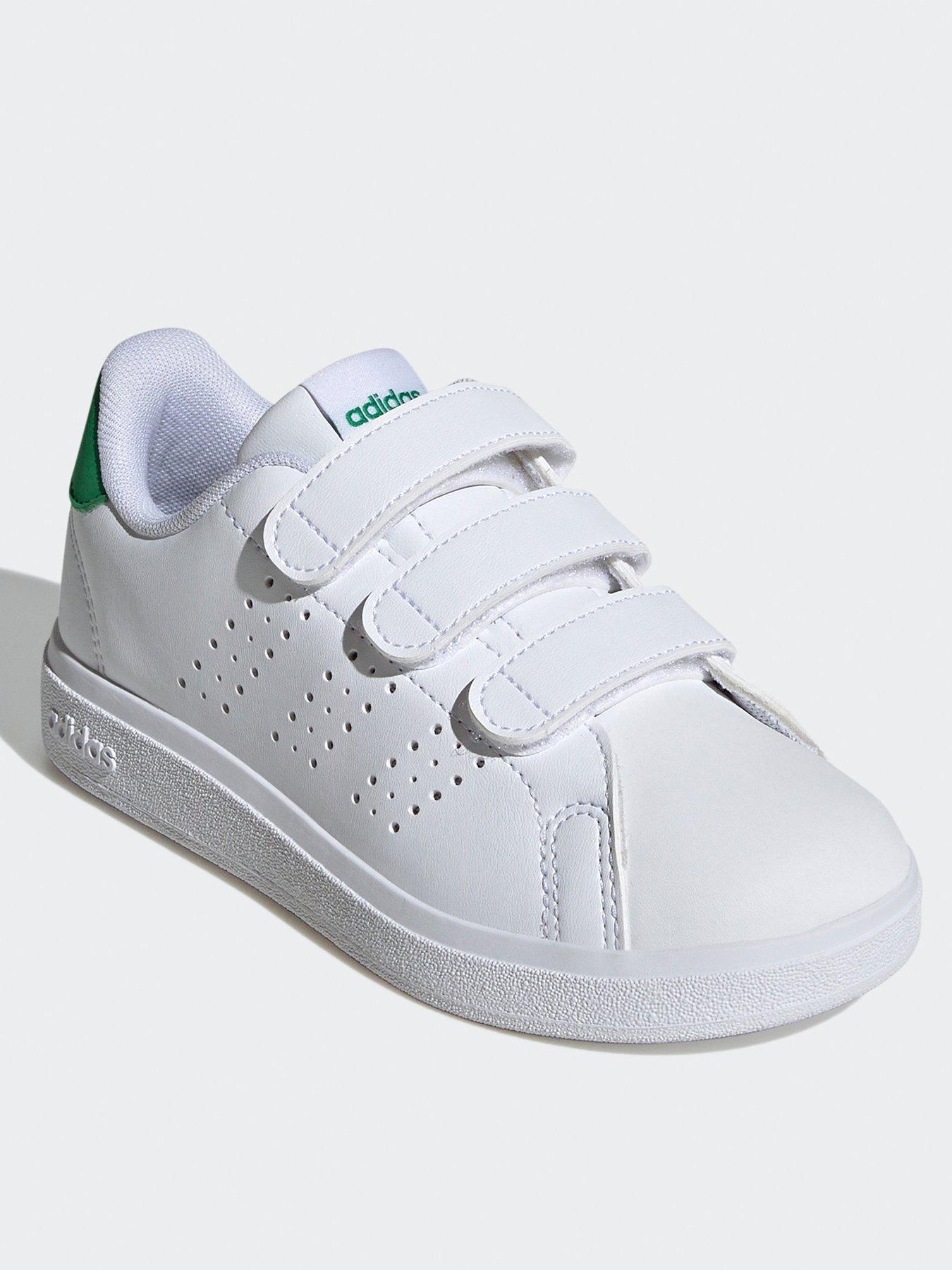 adidas-sportswear-kids-advantage-base-20-velcro-trainers-whitestillFront