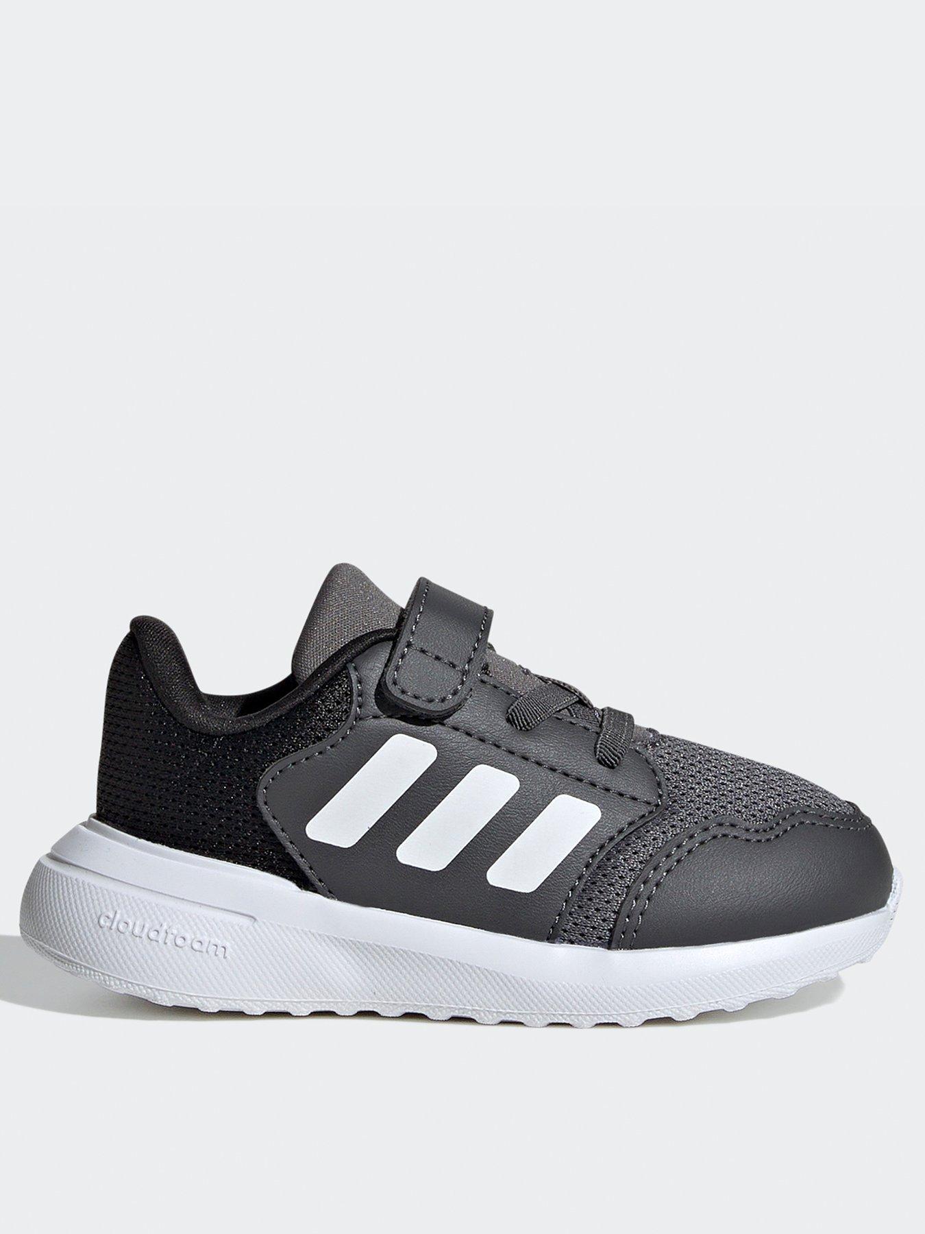 adidas-sportswear-infant-tensaur-run-30-elasticated-trainers-greywhitefront