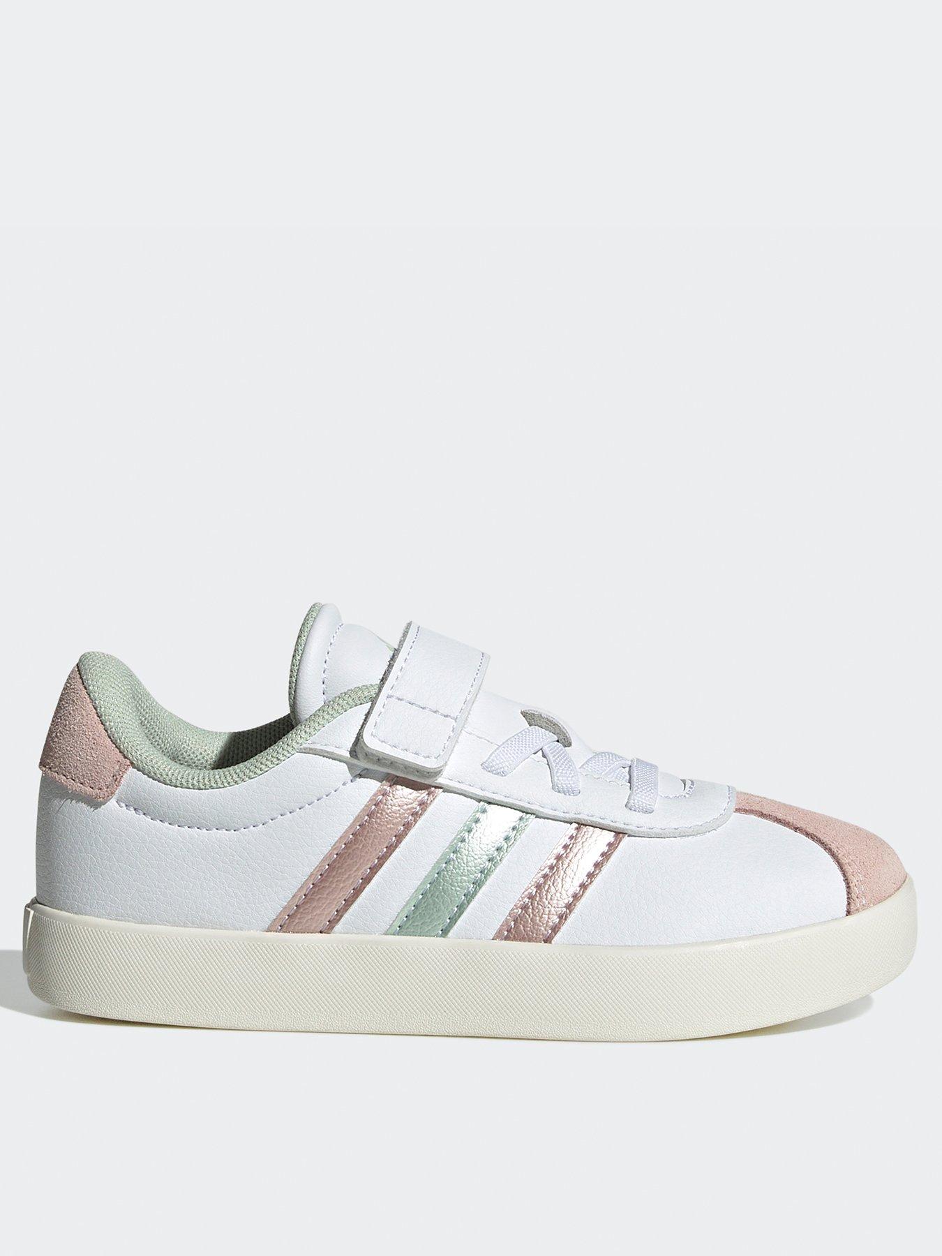 adidas-sportswear-kids-vl-court-30-elasticated-trainers-whitegreen