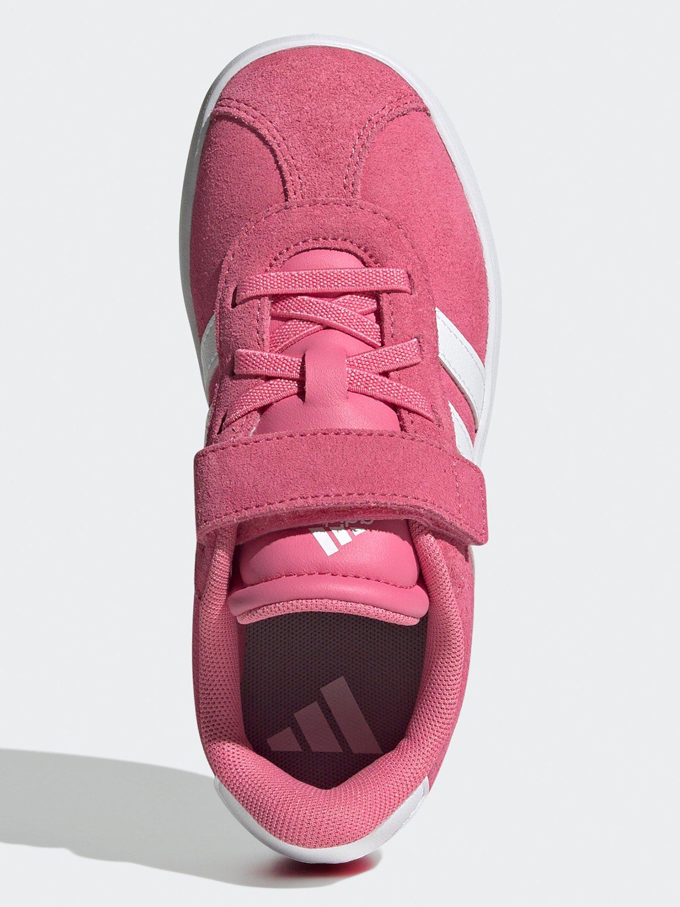 adidas-sportswear-kids-vl-court-30-elasticated-trainers-pinkwhiteoutfit