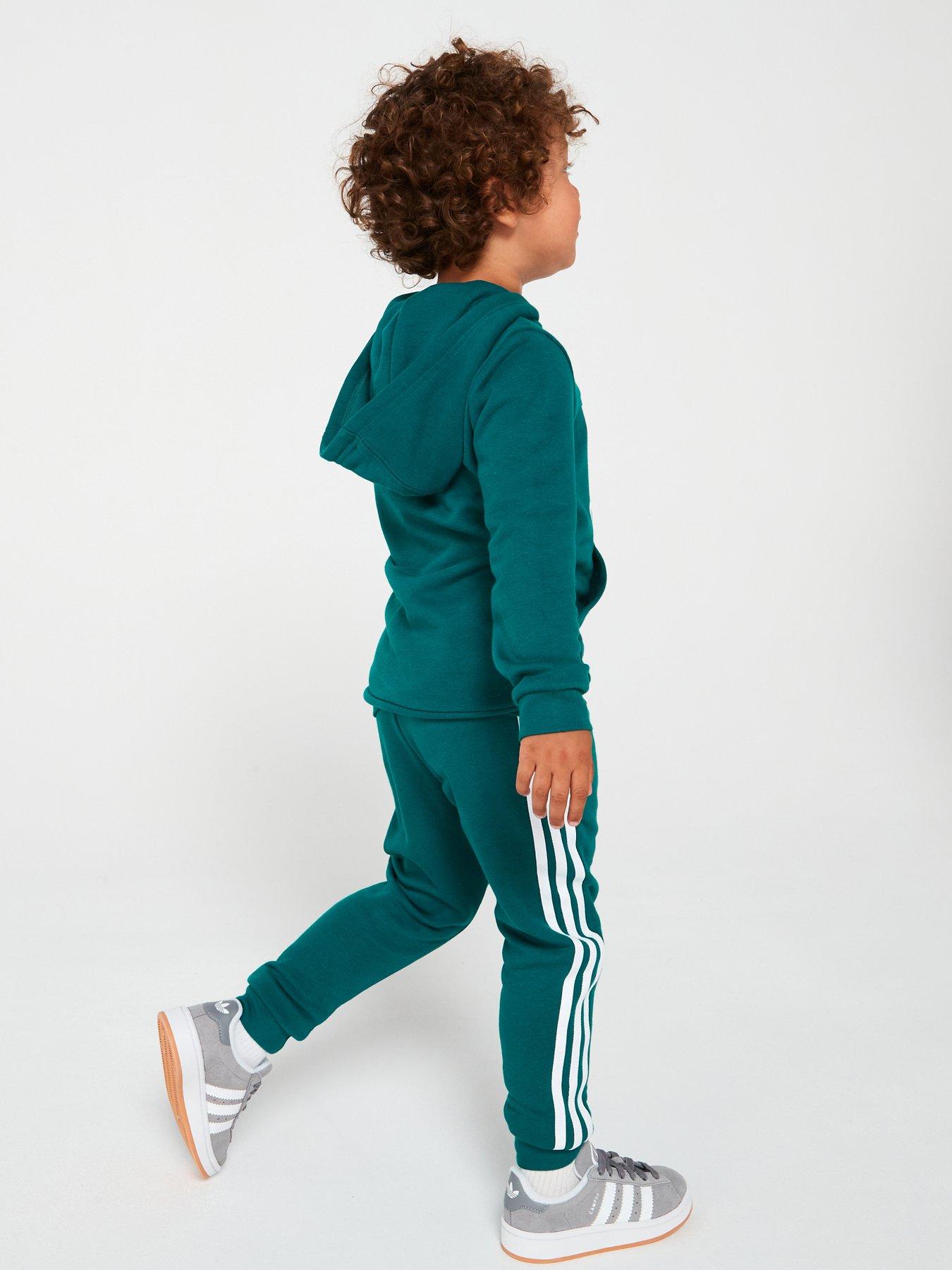 adidas-originals-unisex-kids-hoodie-set-greenstillFront