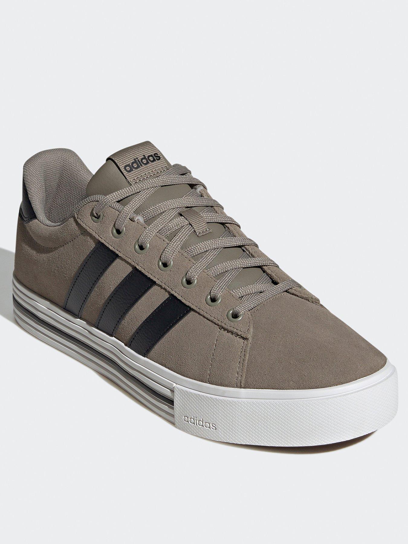 adidas-sportswear-mens-suede-daily-40-trainers-dark-greystillFront