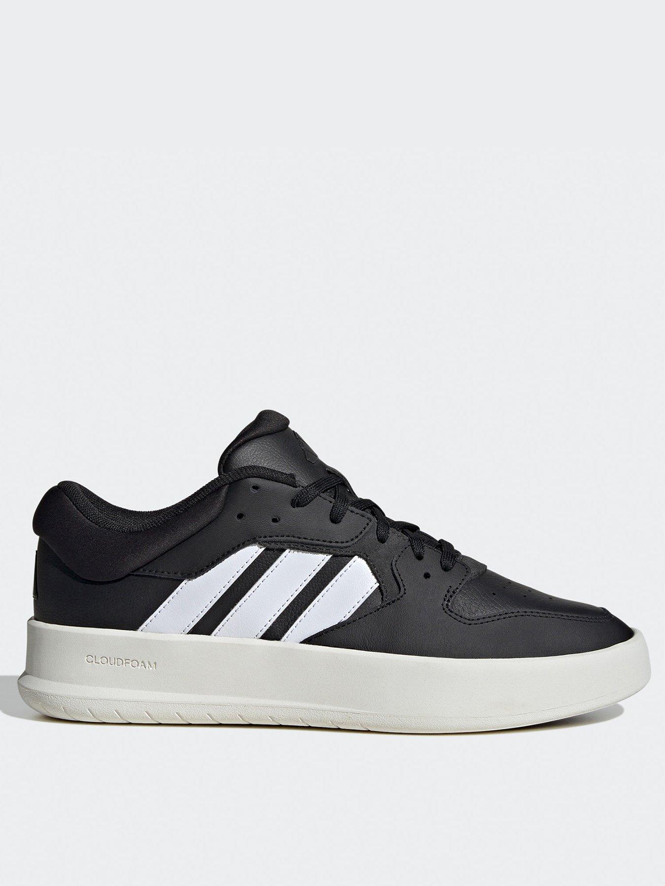 adidas-sportswear-mens-court-24-trainers-blackwhitefront