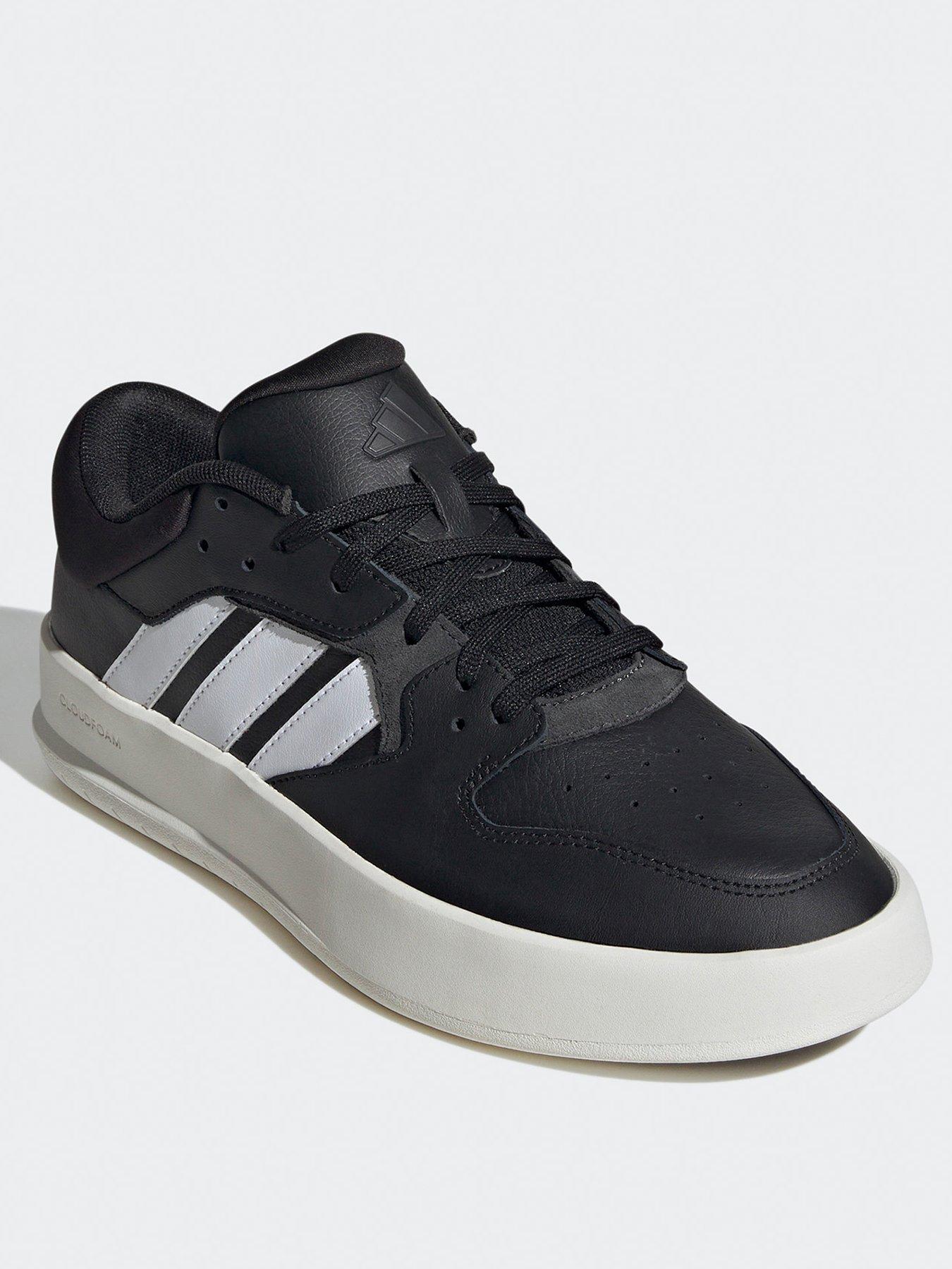 adidas-sportswear-mens-court-24-trainers-blackwhitestillFront