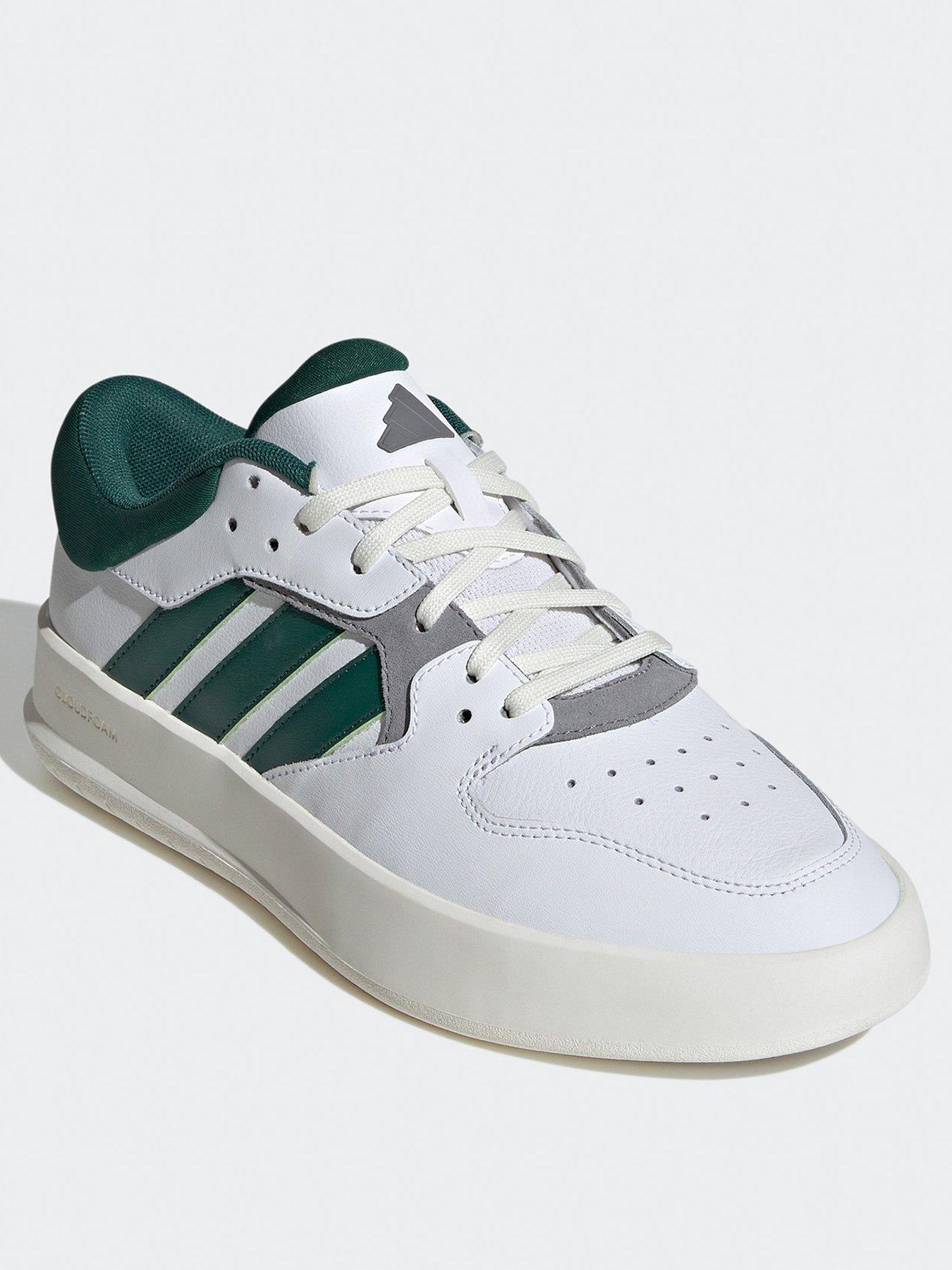 adidas-sportswear-mens-court-24-trainers-whitegreenstillFront