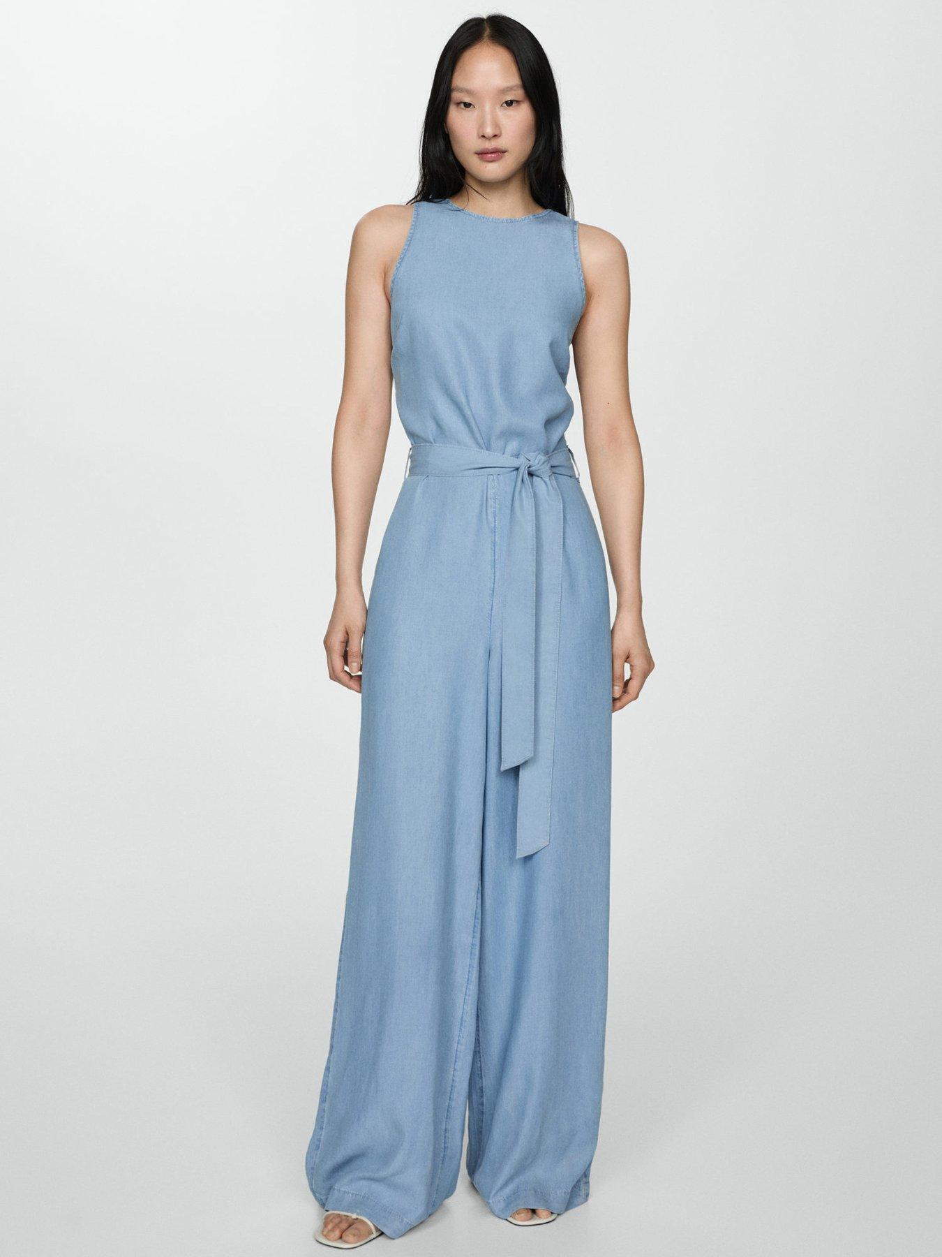 mango-blue-tie-waist-jumpsuit