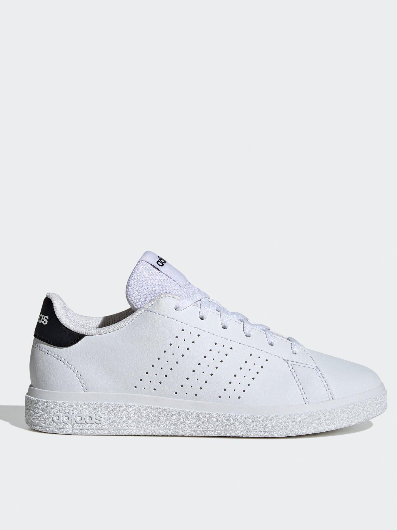 adidas-sportswear-junior-advantage-base-20-trainers-whiteblackfront