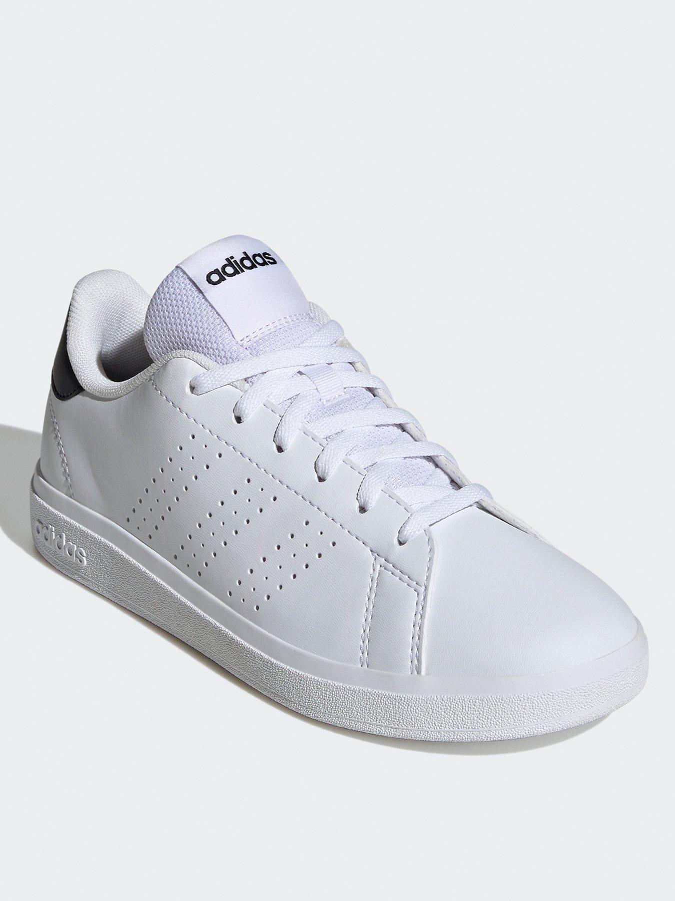 adidas-sportswear-junior-advantage-base-20-trainers-whiteblackstillFront