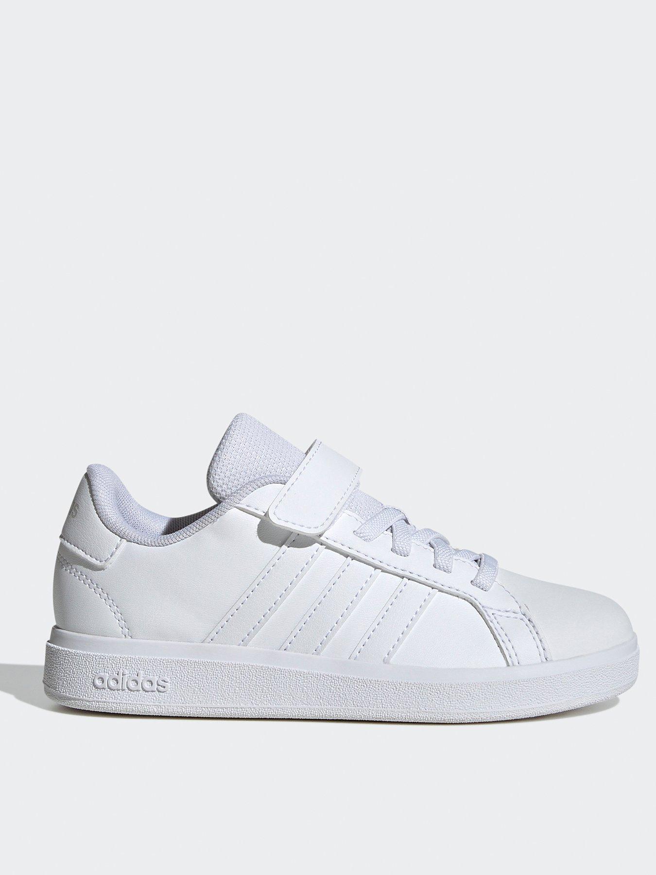 adidas-sportswear-kids-grand-court-20-elasticated-trainers-whitefront