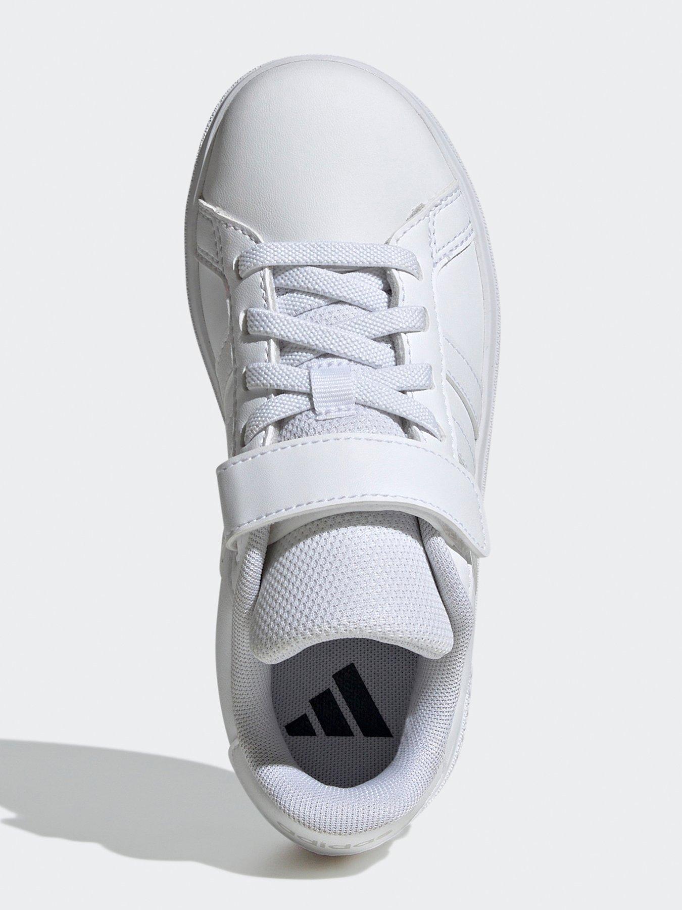 Image 4 of 7 of adidas Sportswear Kid's Grand Court 2.0 Elasticated Trainers  - White