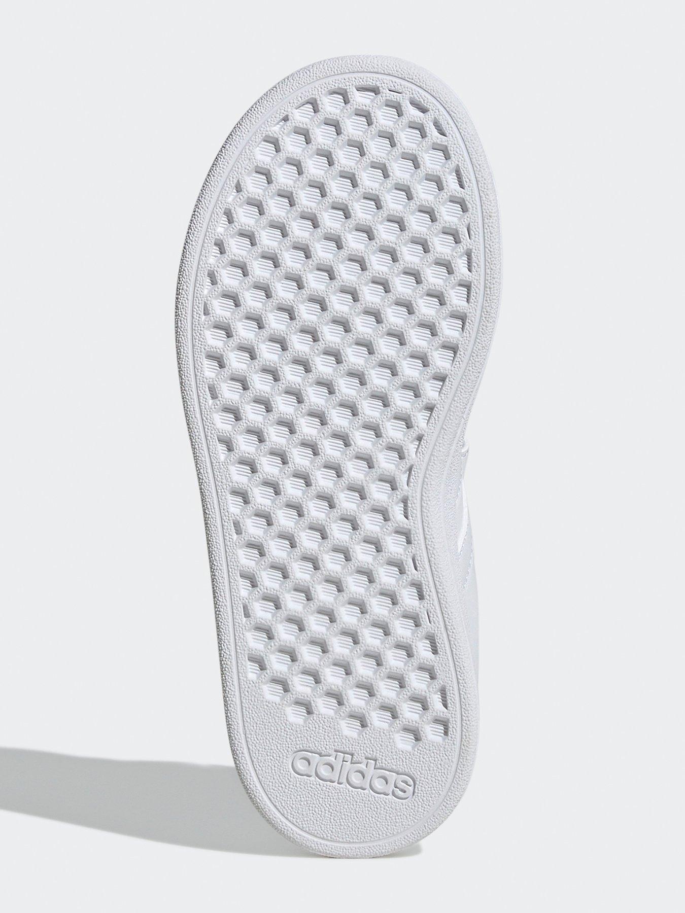 Image 5 of 7 of adidas Sportswear Kid's Grand Court 2.0 Elasticated Trainers  - White